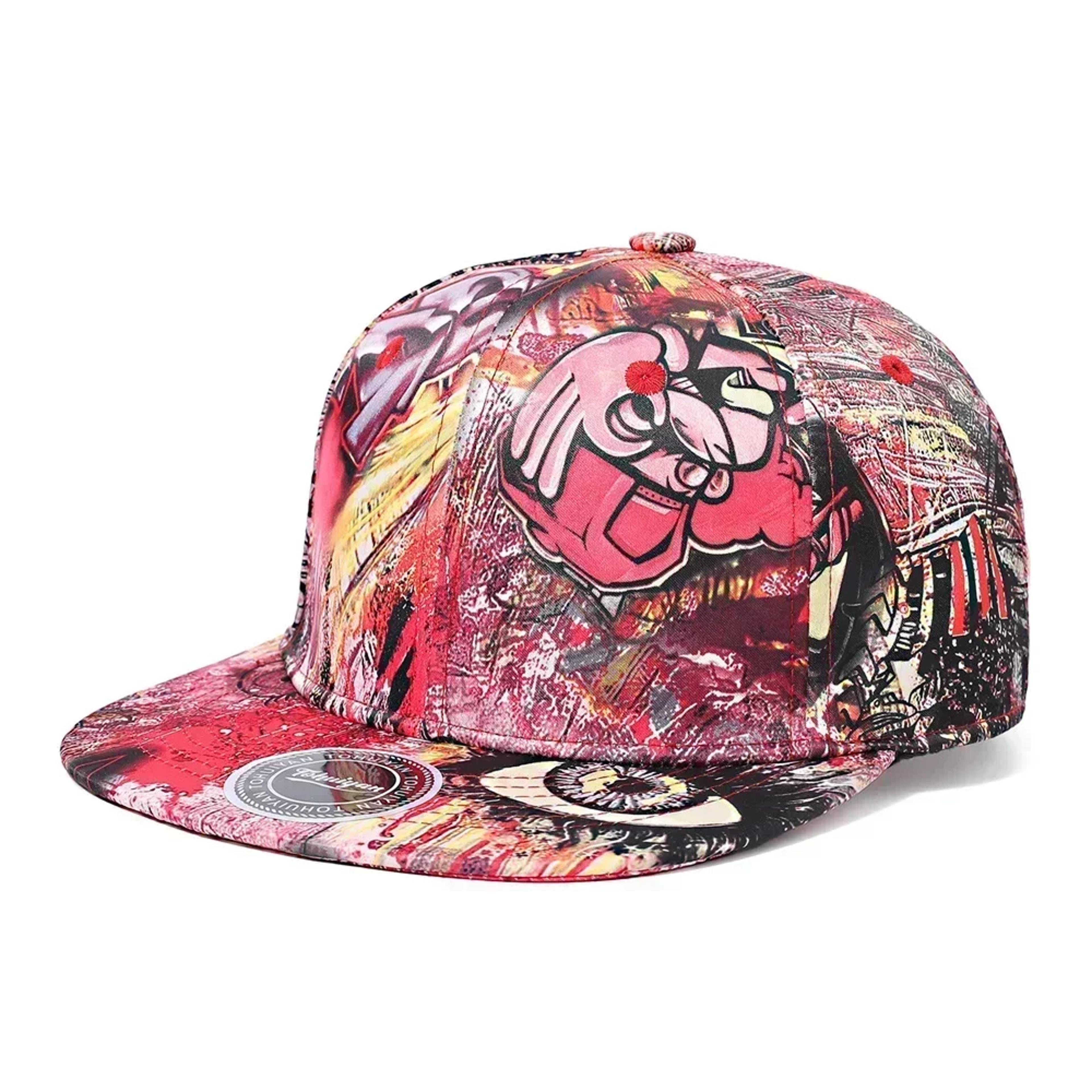 Graffiti Snapback Hat Adjustable Flat Visor Hip Hop Streetwear Baseball Cap 8