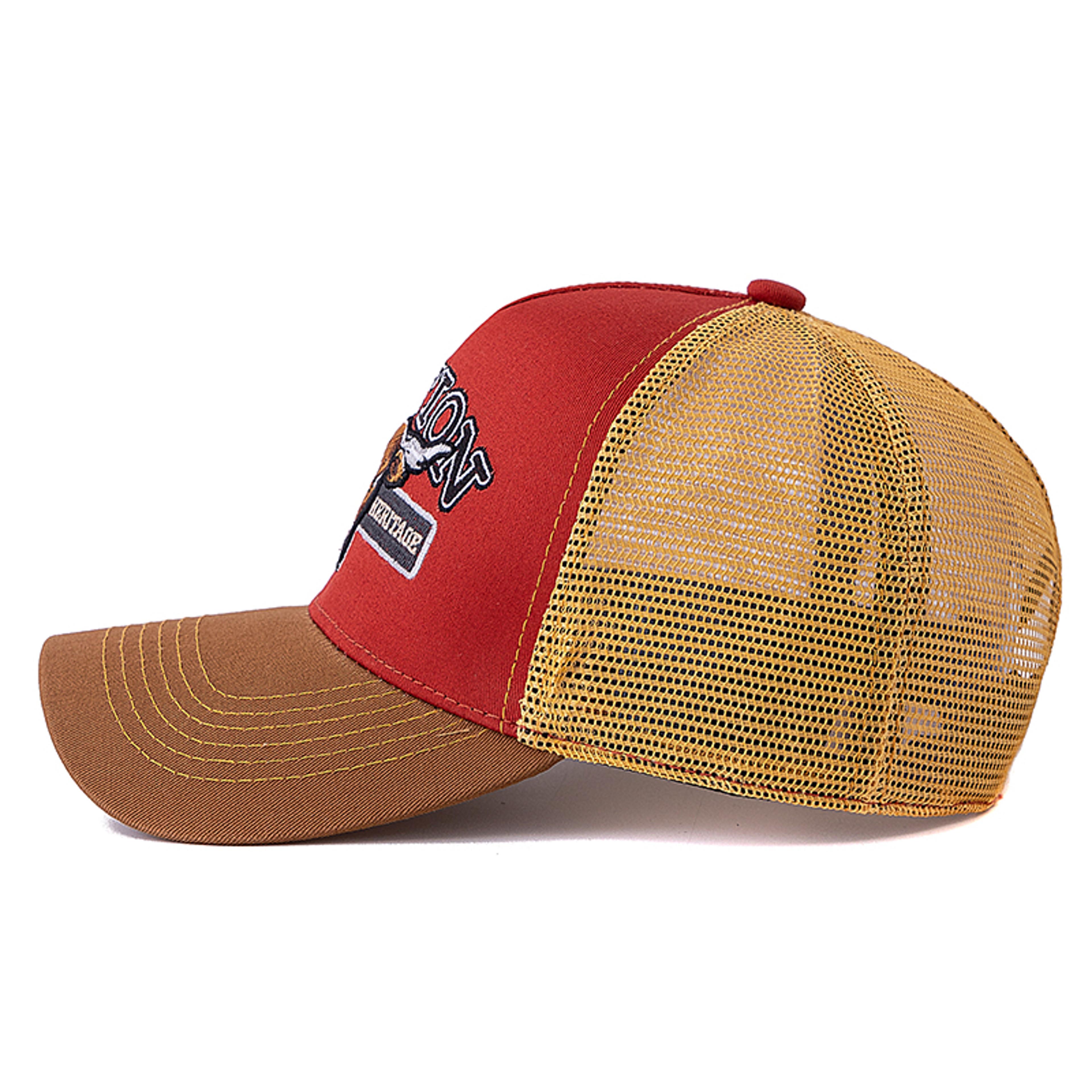 Bull Head Breathable Mesh Trucker Hat Adjustable Unisex Snapback Cap 4