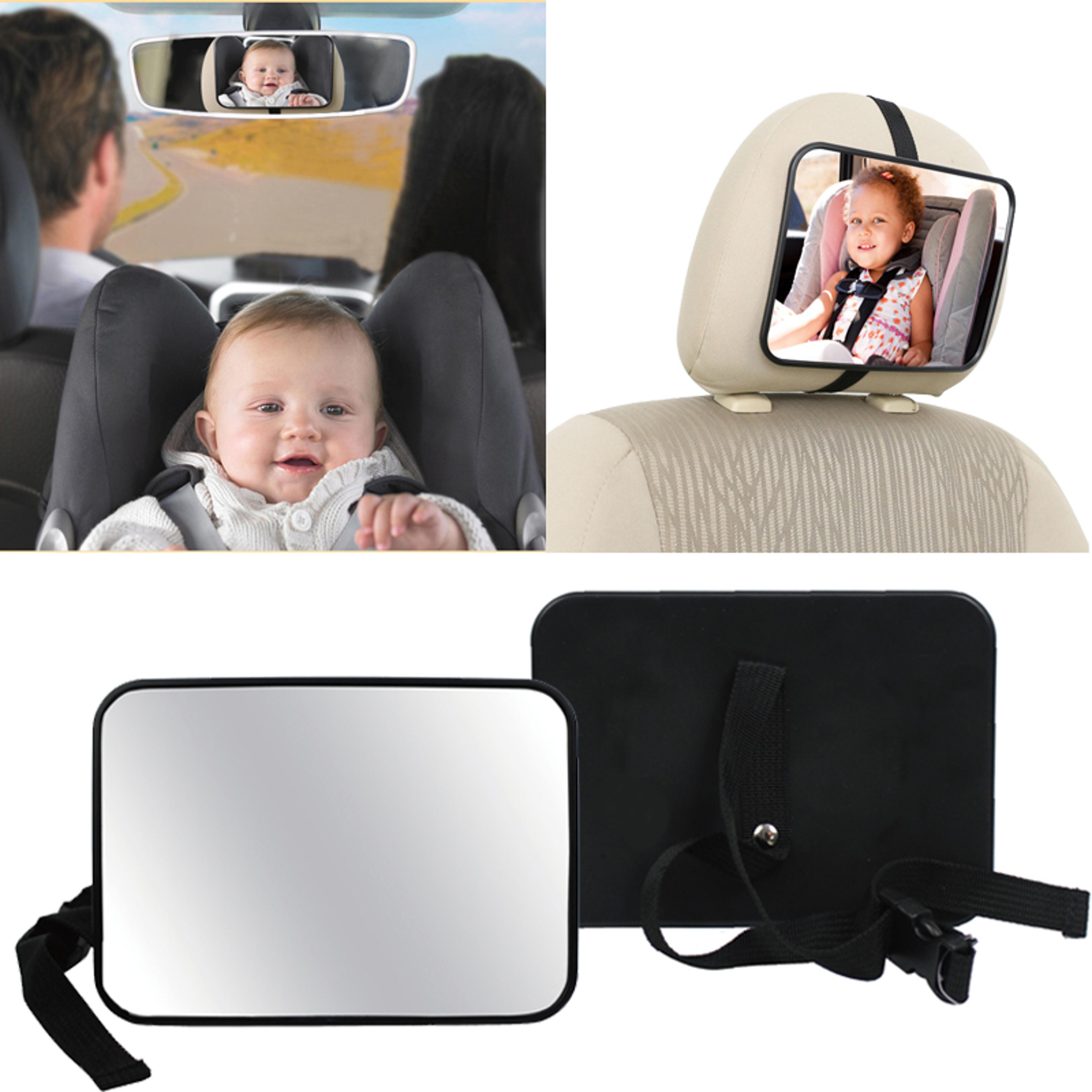 adjustable wide angle baby car mirror rear seat safety monitor for headrest