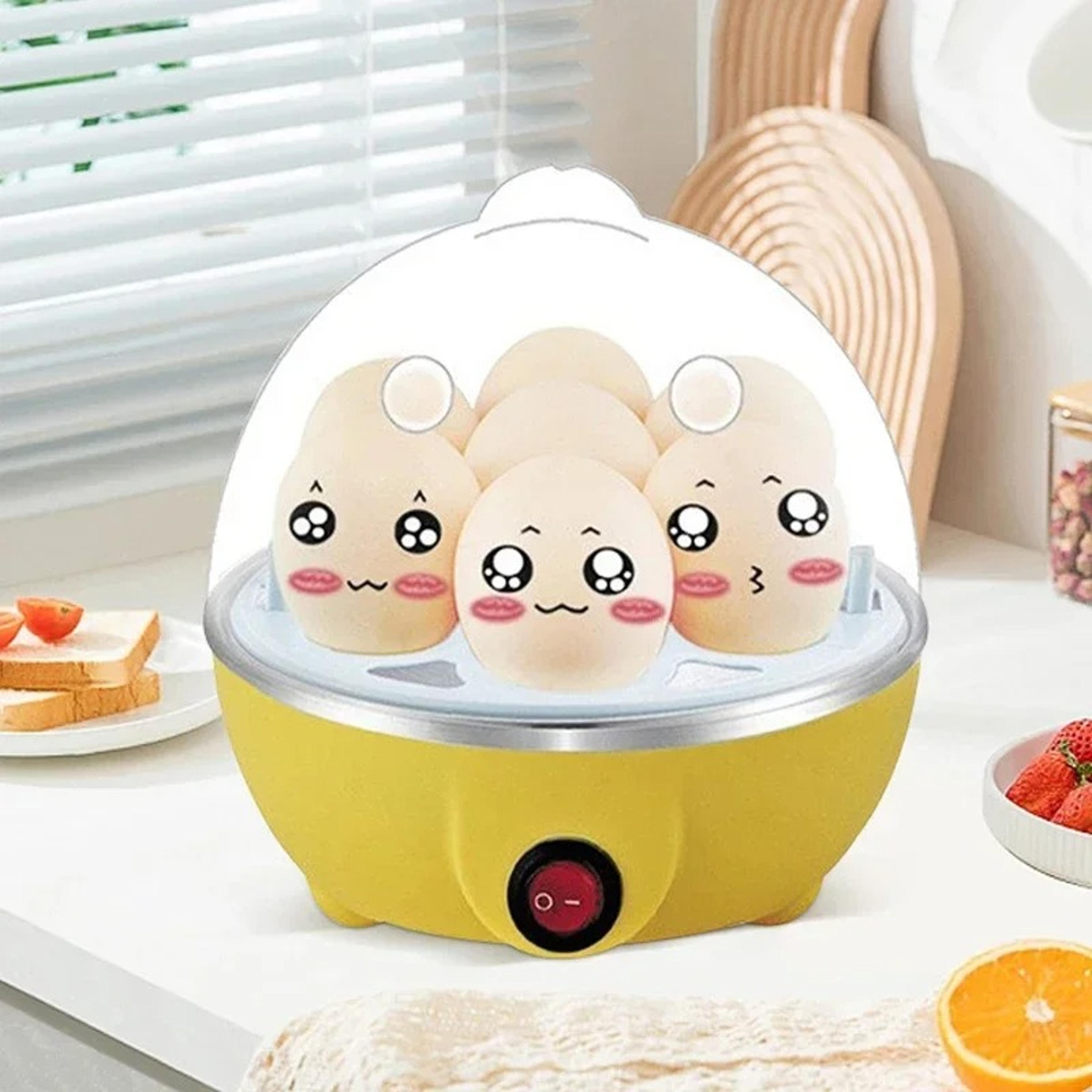 Egg Electric Egg Cooker With Auto Shut Off Compact Breakfast Steamer 2