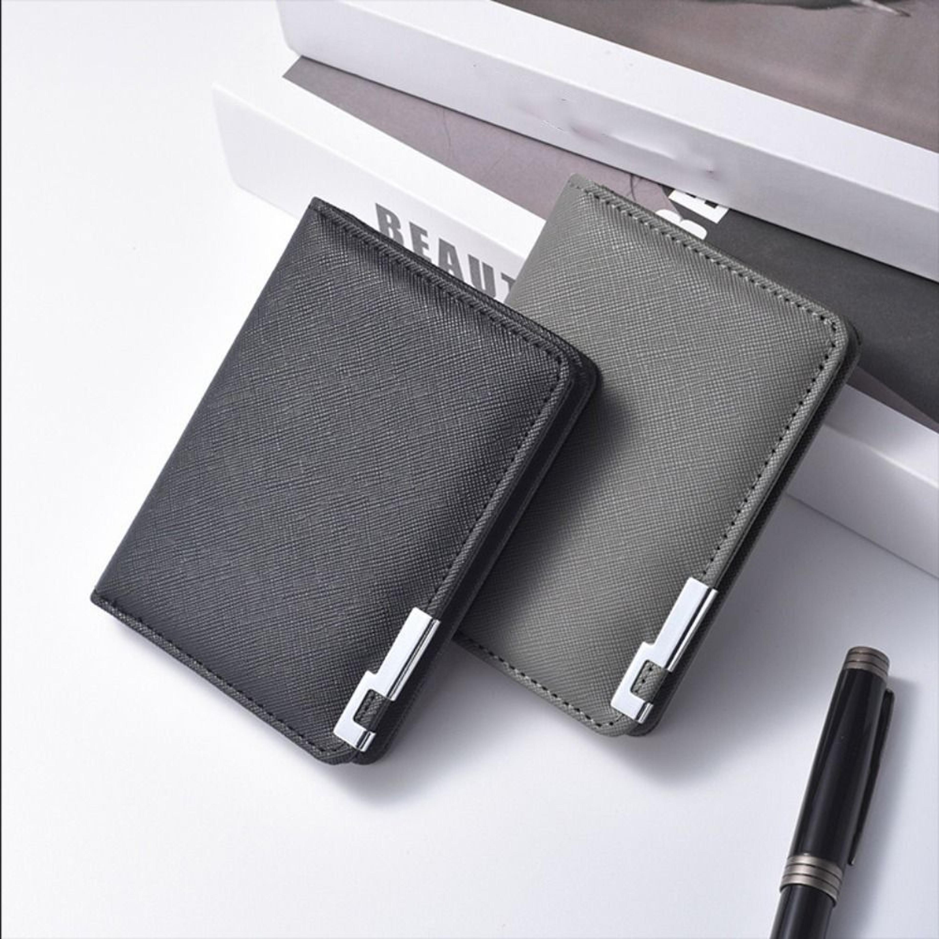 Retro Slim PU Leather Bifold Wallet With Multiple Pockets And Coin Storage 0