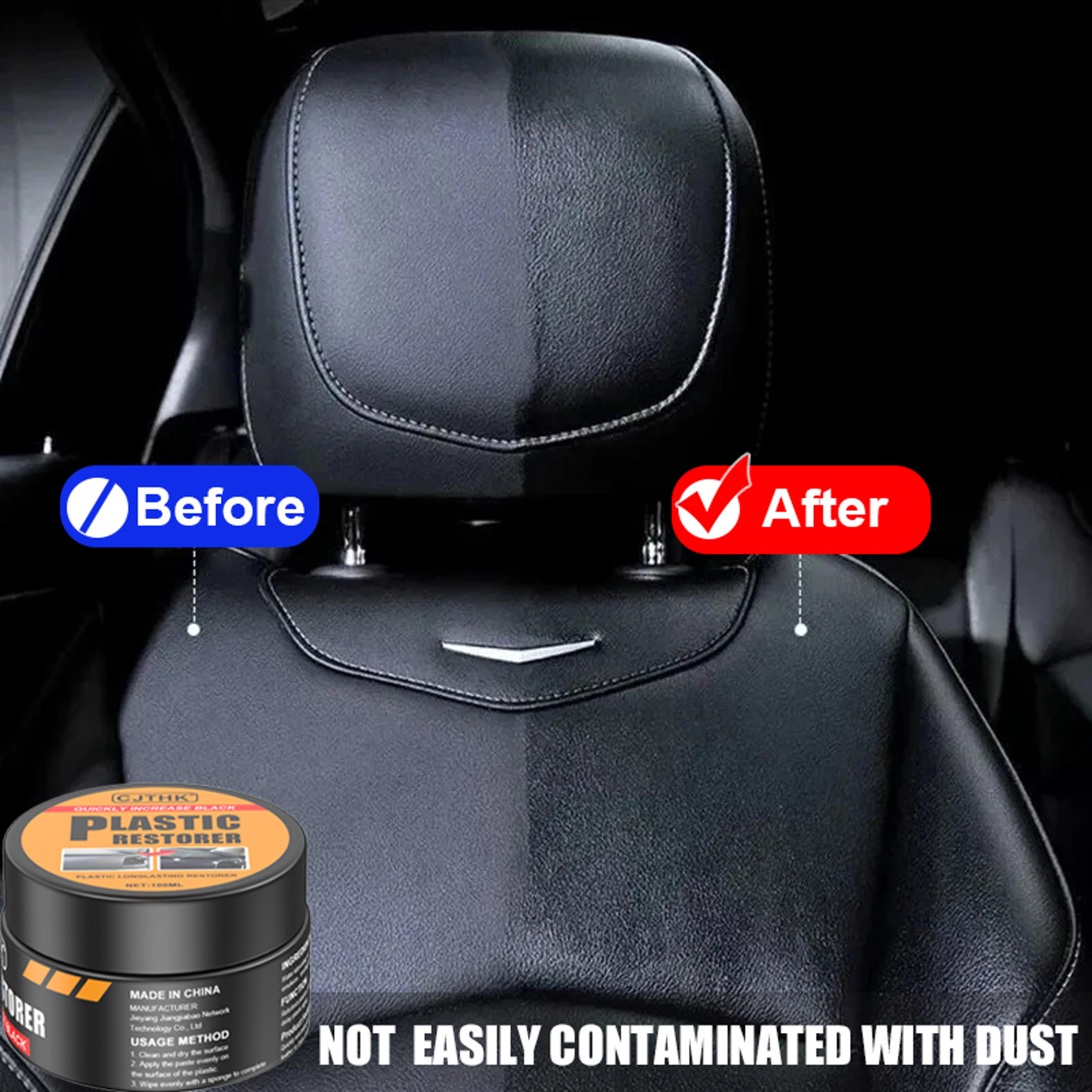 Car Plastic Restorer Back To Black Trim Renewal Wax Interior Panel Polish 2
