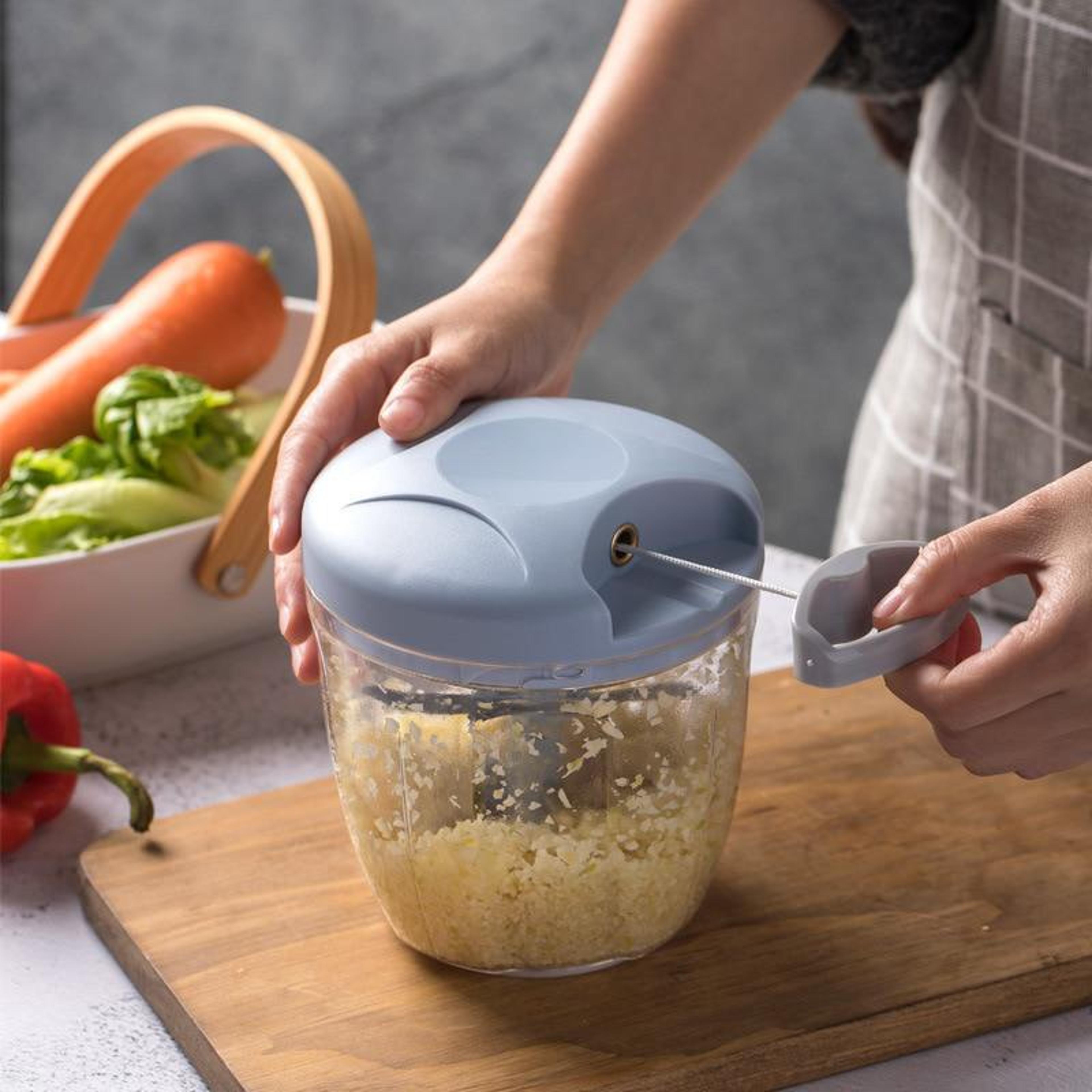Manual Food Chopper Pull String Garlic Chopper Vegetable And Meat Mincer 1