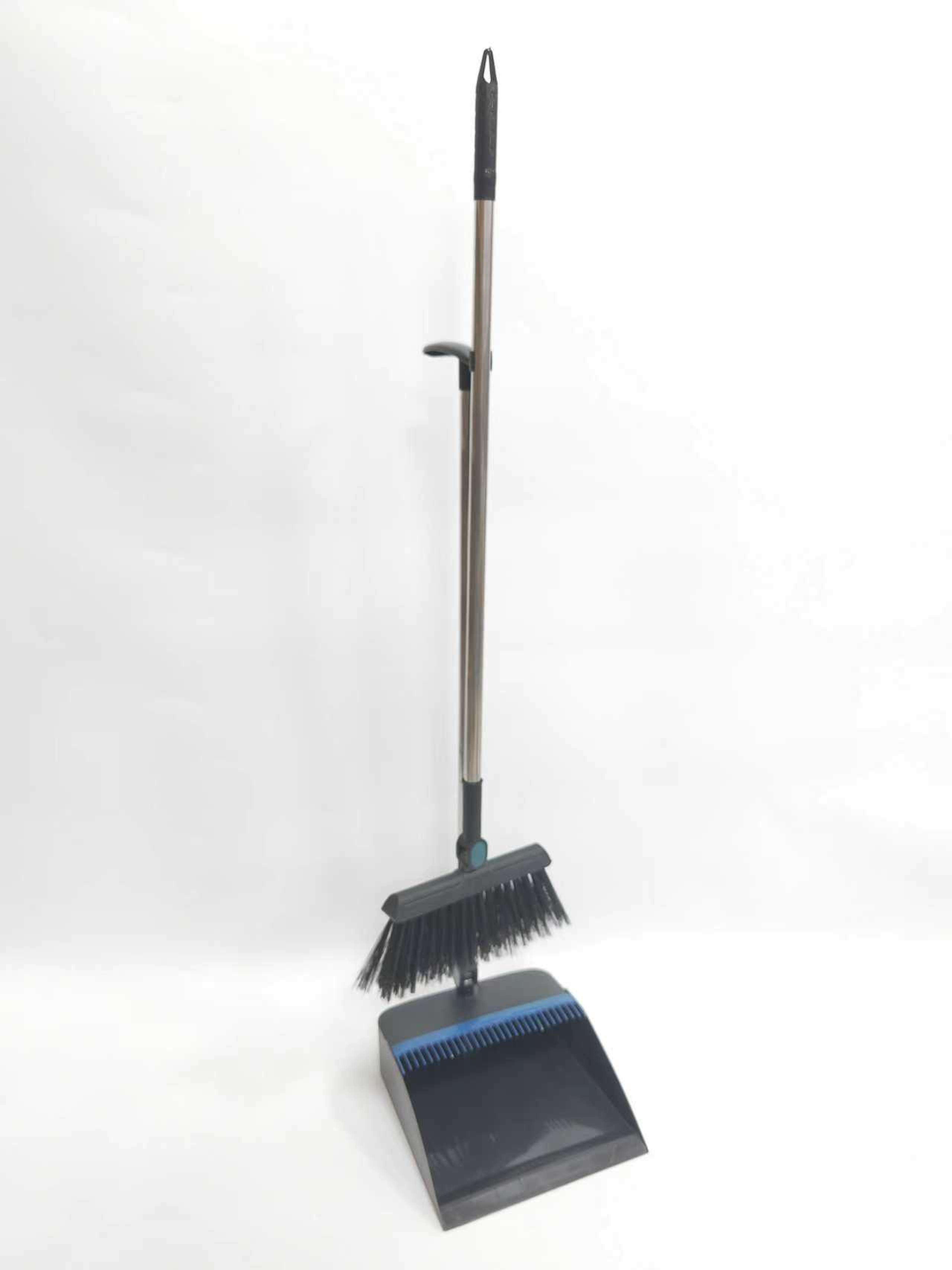 Foldable Broom And Dustpan Set Long Handle Floor Sweeping Cleaning Set 7
