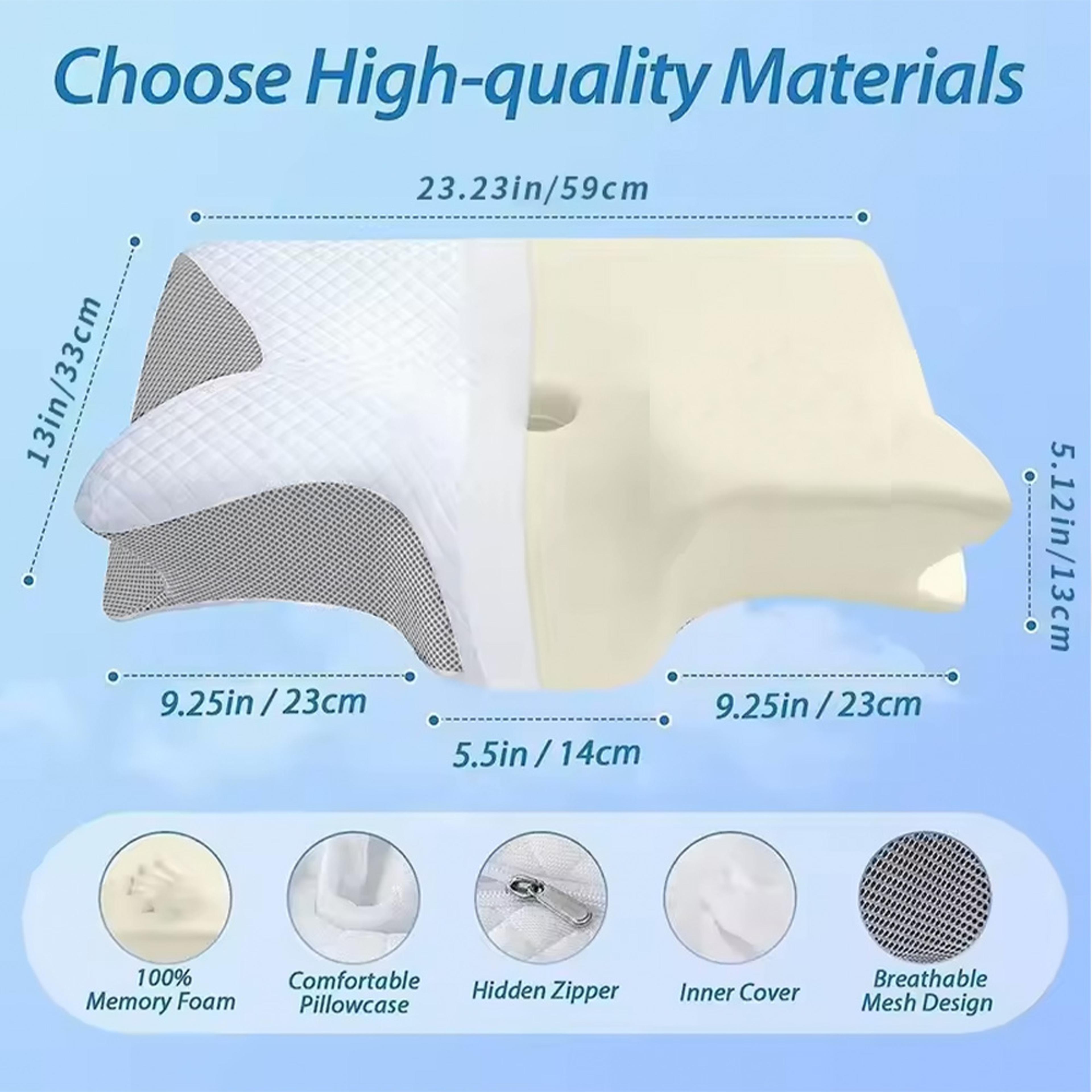 Butterfly Memory Foam Neck Pillow For Cervical Support And Comfortable Sleep 4