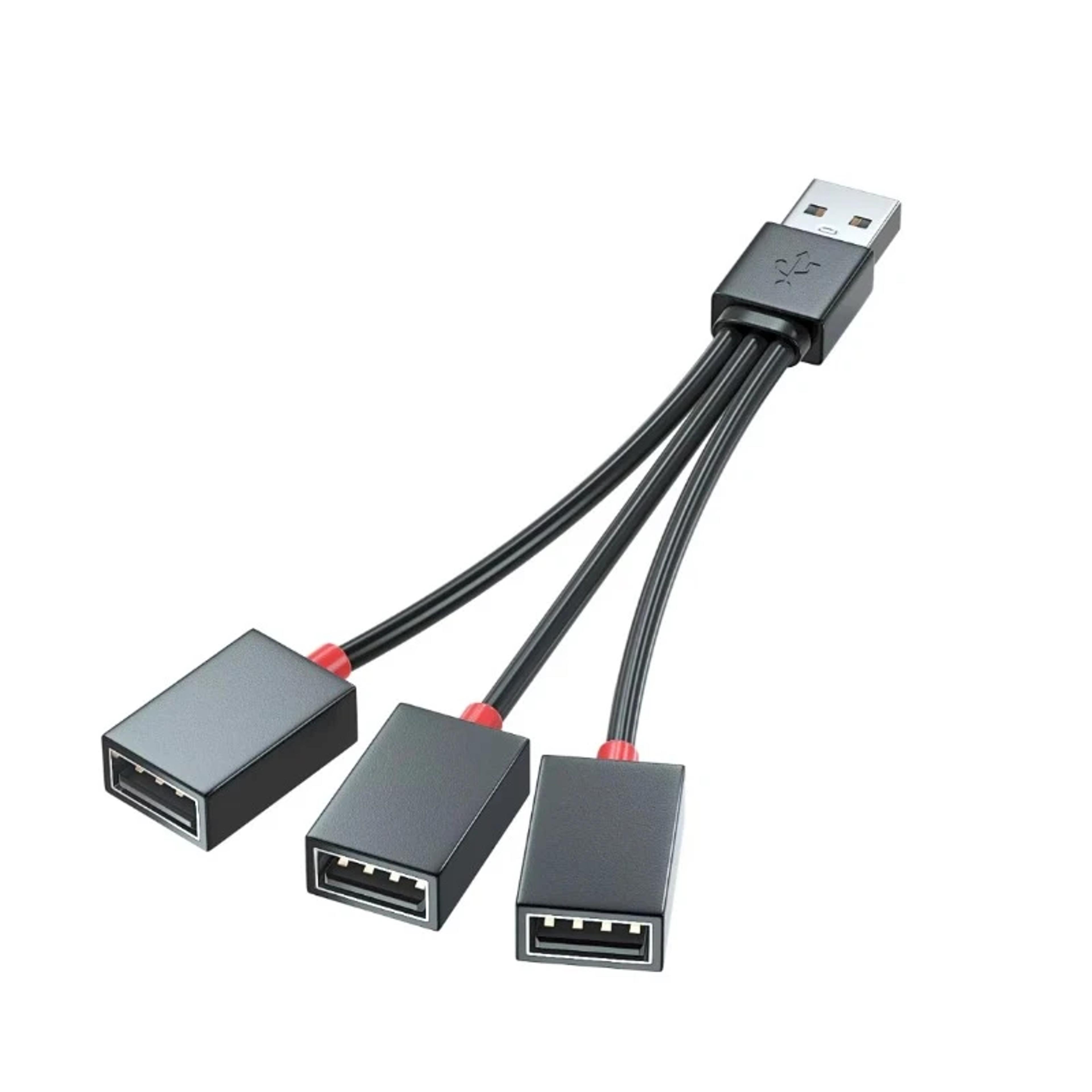 Dual USB Charging Splitter Cable Out Car USB Power Adapter 0