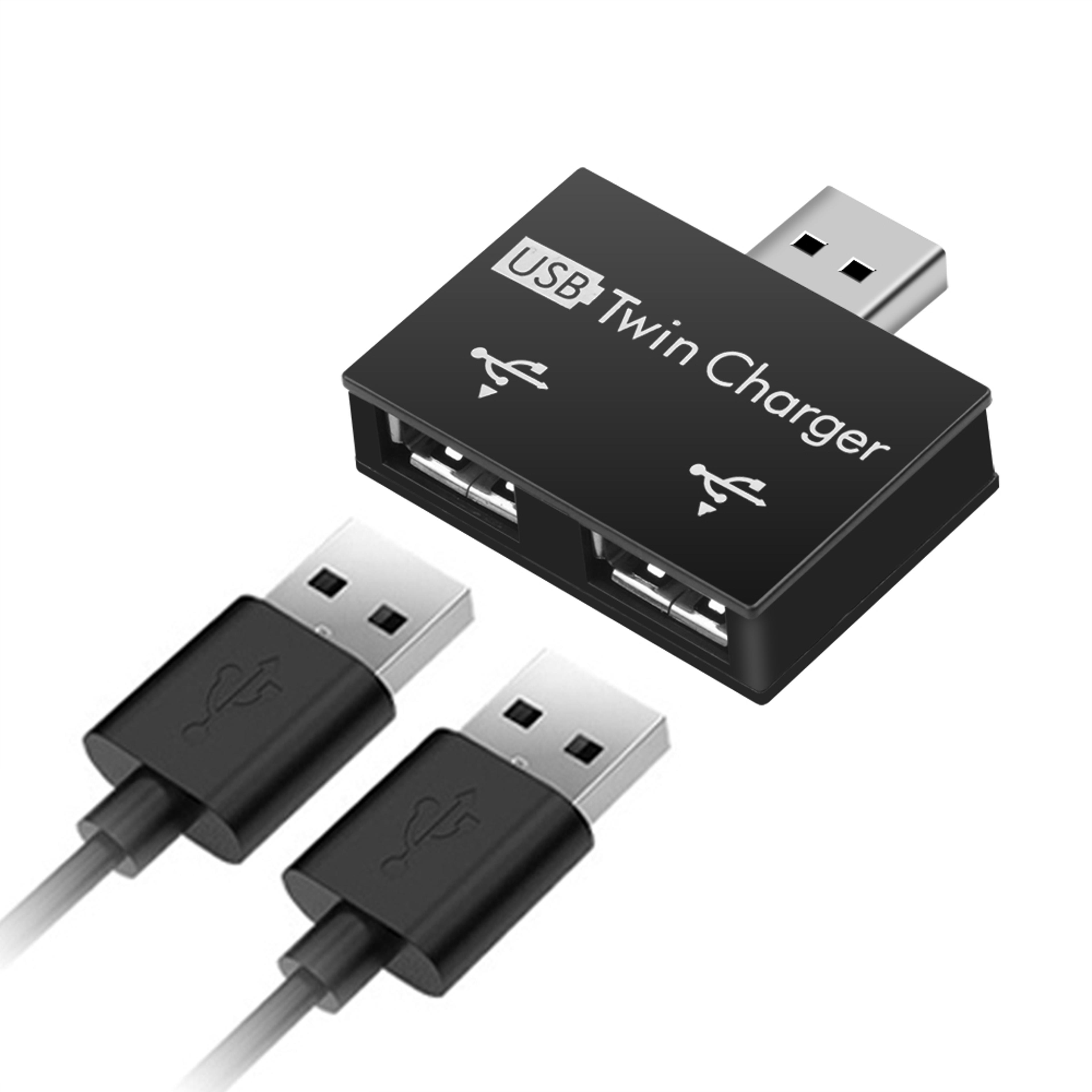 USB Hub Adapter Dual Port USB Splitter For Easy Device Connection 0