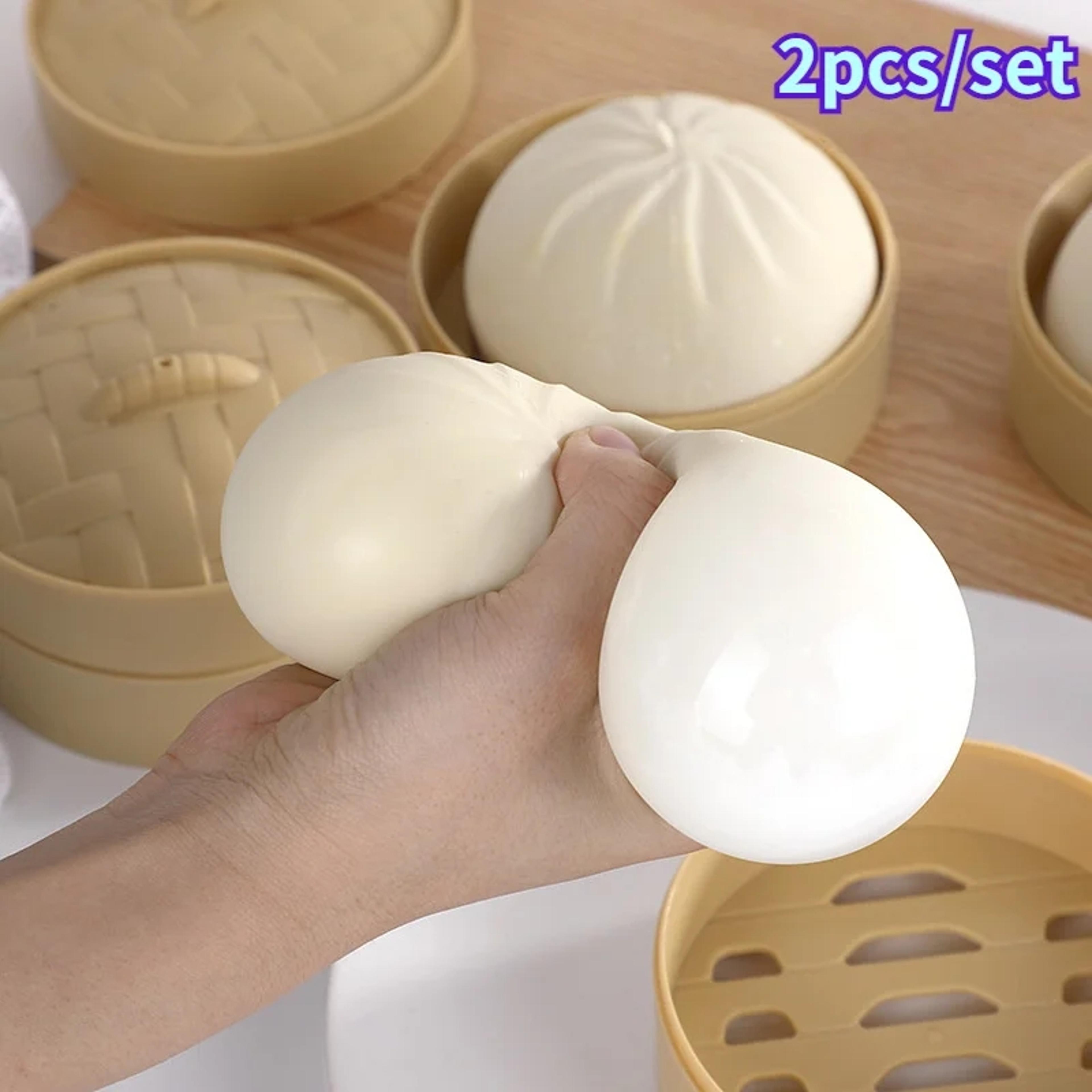 creative fake bun squishy toys slow rebound stress relief food simulation set