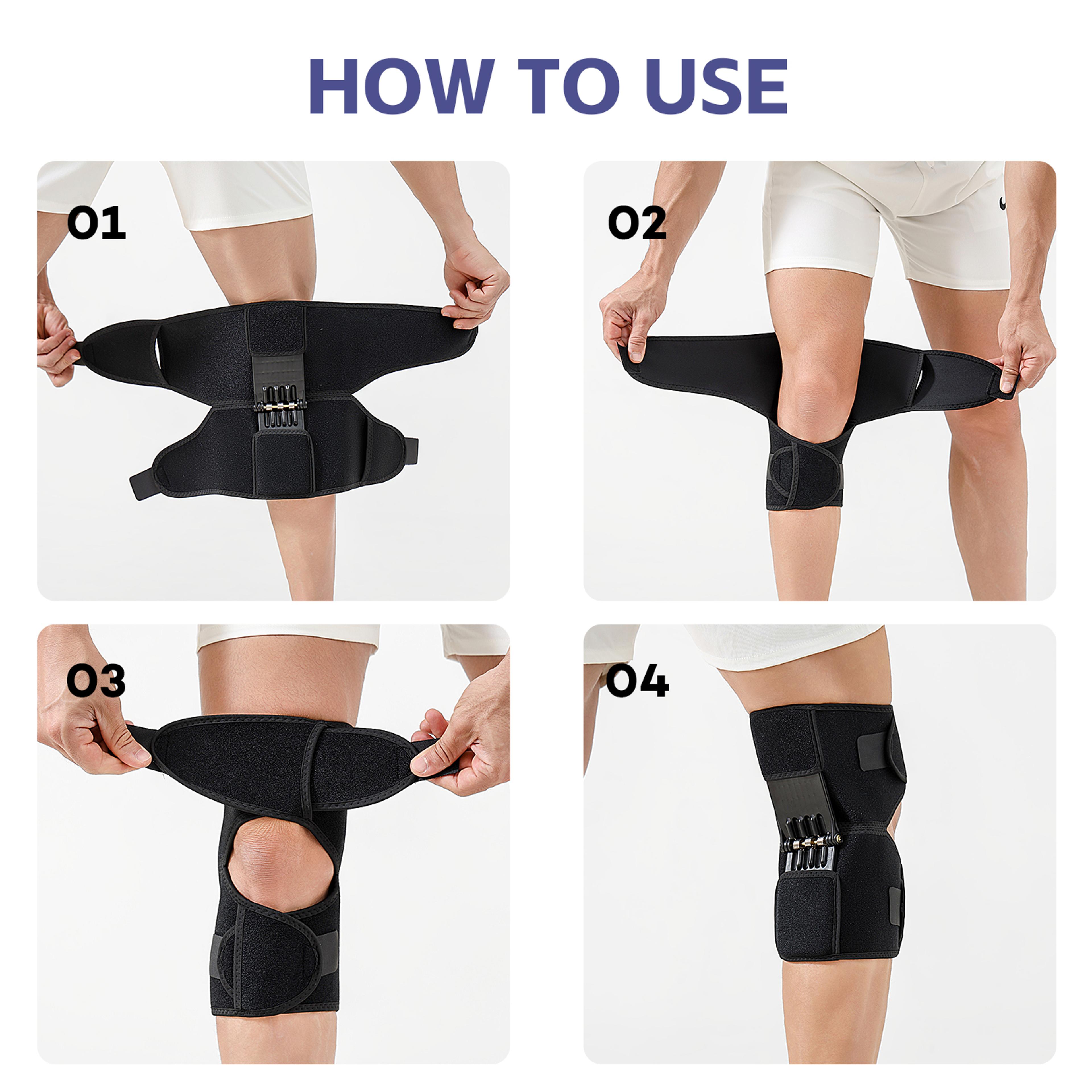 Spring Assisted Knee Support Brace For Hiking Walking Climbing And Outdoor Activities 4