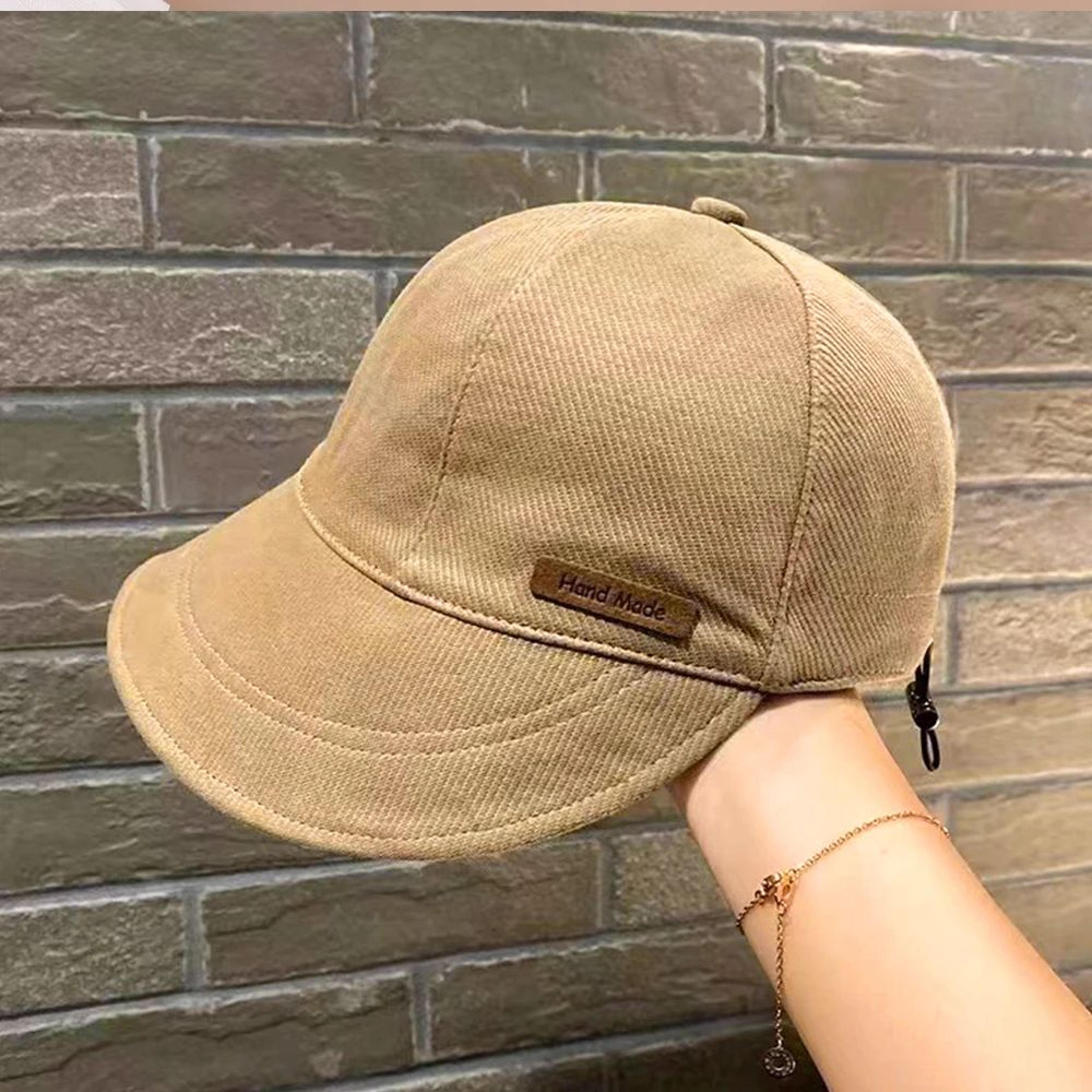 Womens Foldable Wide Brim Sun Hat Adjustable Cotton UV Protection Beach Bucket Hat 6