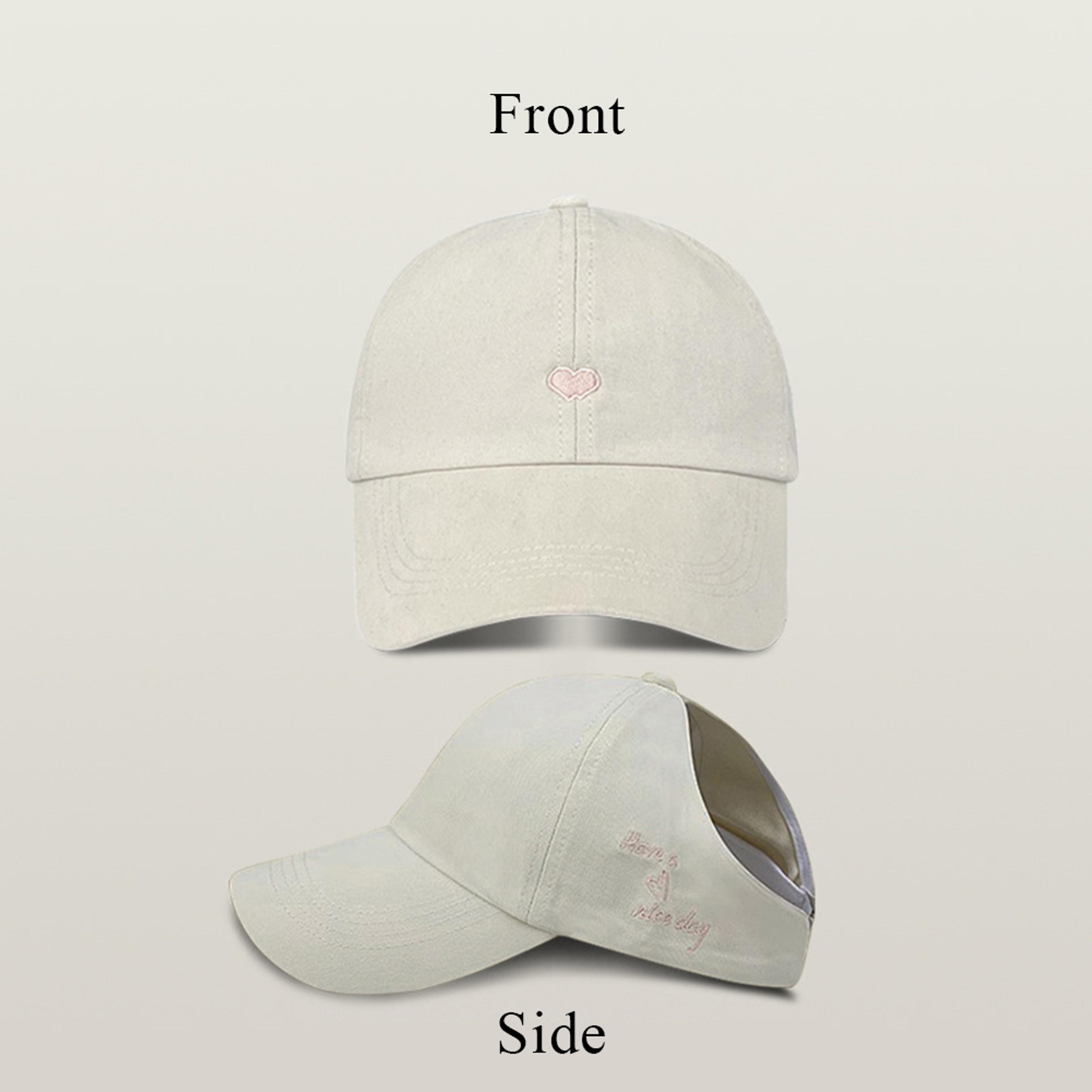 Kids Heart Design Baseball Cap Summer Sun Hat Open Top Peaked Cap 8