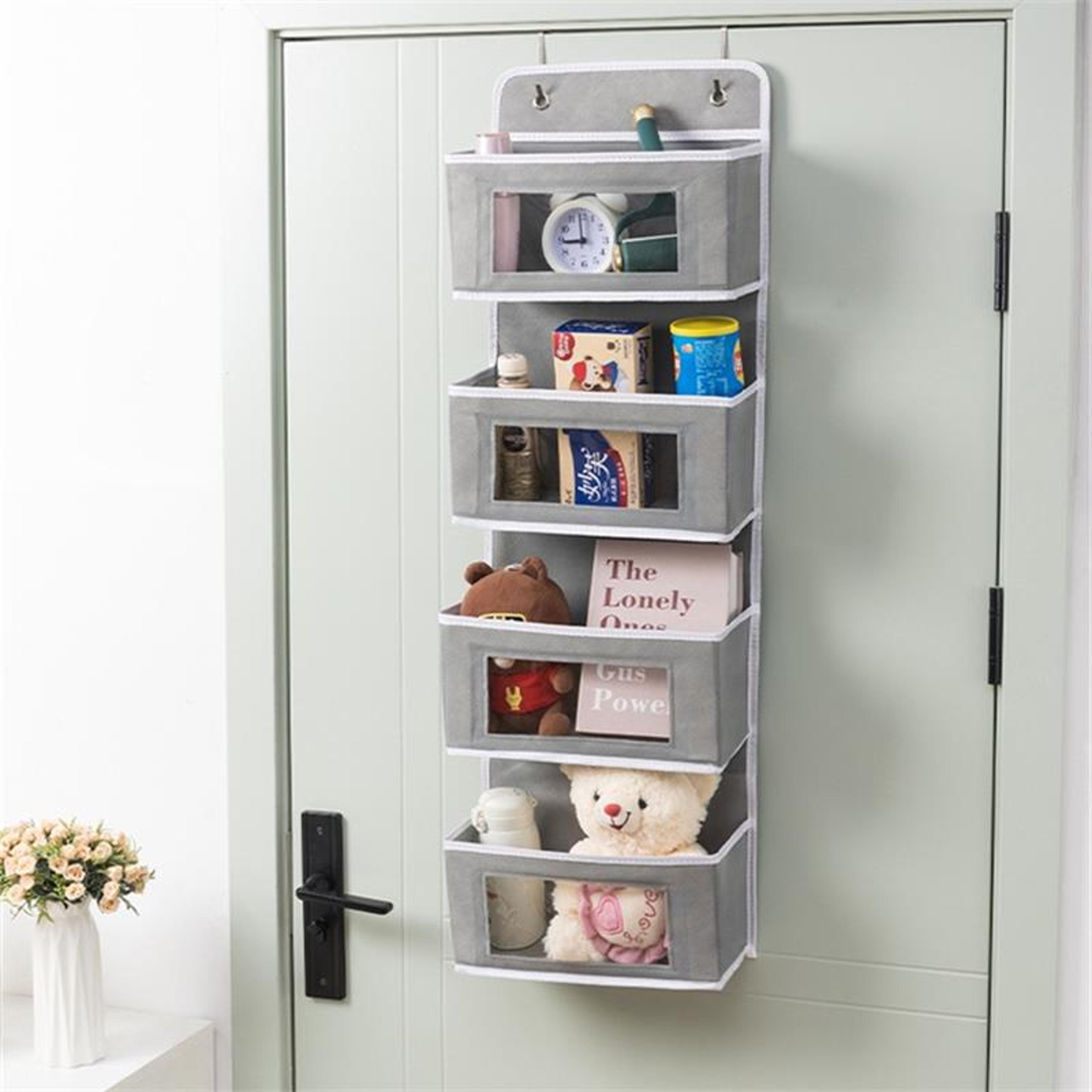 Four Layer Door Hanging Organizer Fabric Storage Bag For Socks Underwear And Small Essentials 0