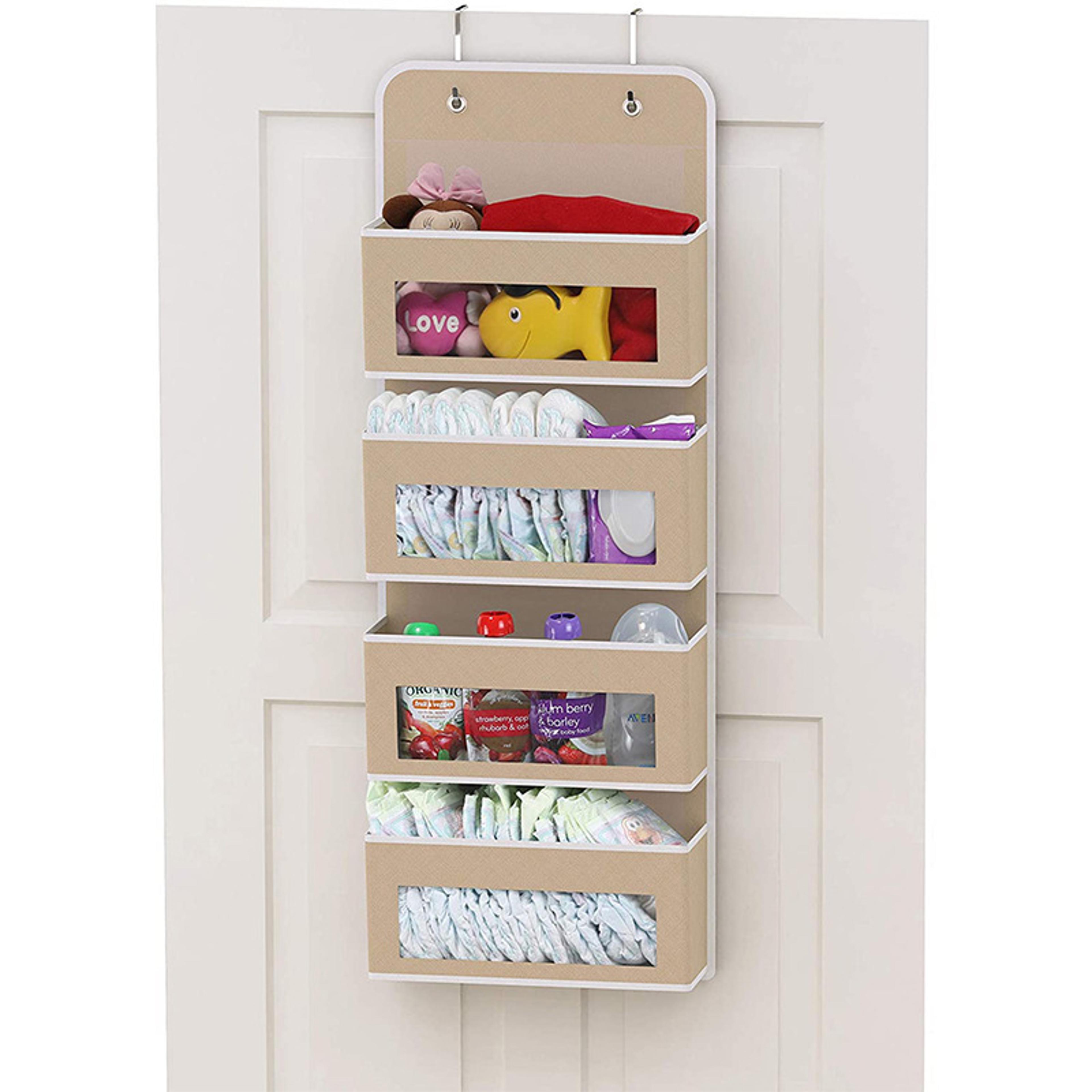 Four Layer Door Hanging Organizer Fabric Storage Bag For Socks Underwear And Small Essentials 3