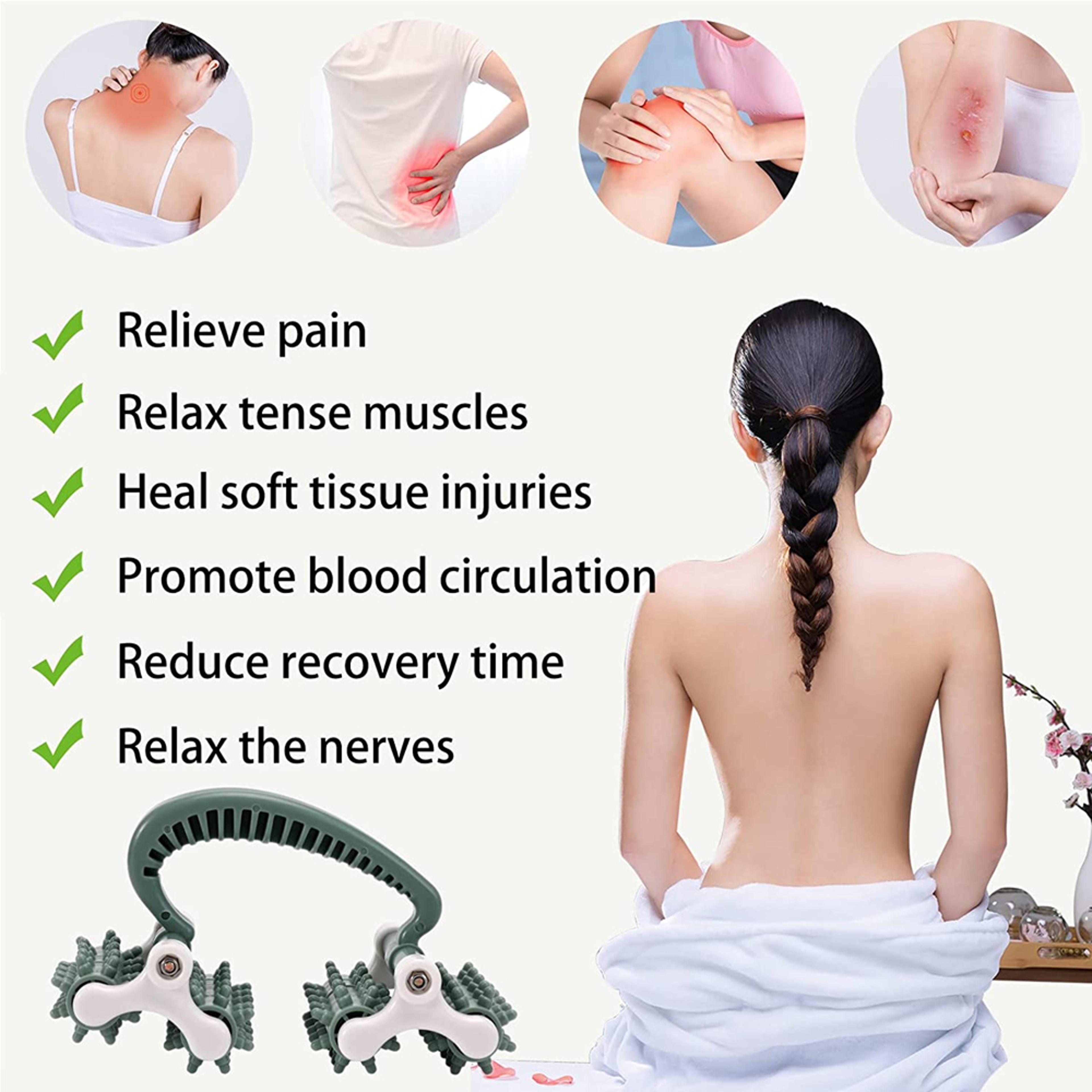 Deep Tissue Muscle Massage Roller Fascia Release Tool For Back Neck Waist And Legs 2