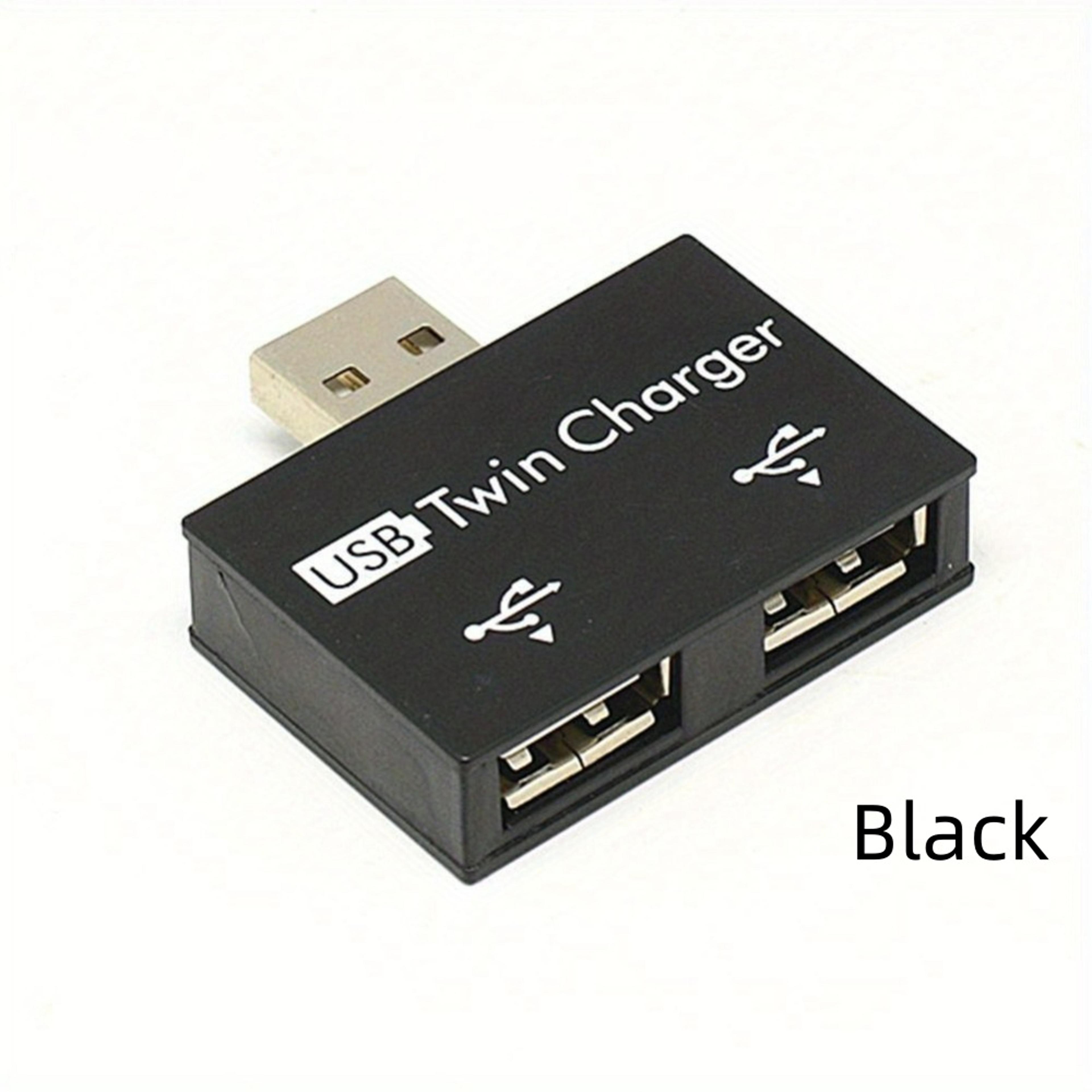 USB Splitter Dual USB Adapter One Male To Two Female Port Charging Hub 7