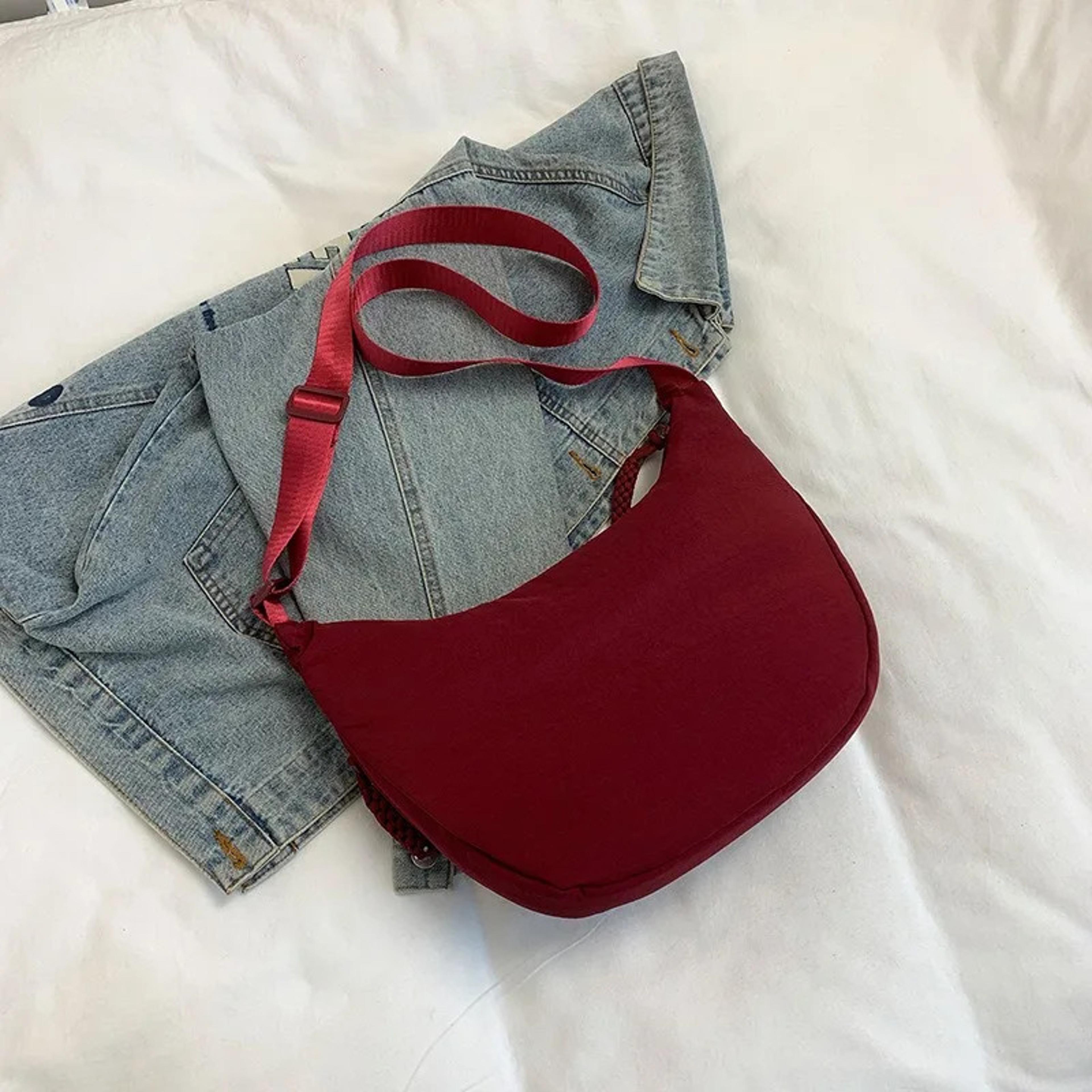 Trendy Shoulder Bag Multifunctional Canvas Dumpling Bag With Zipper Pocket 2
