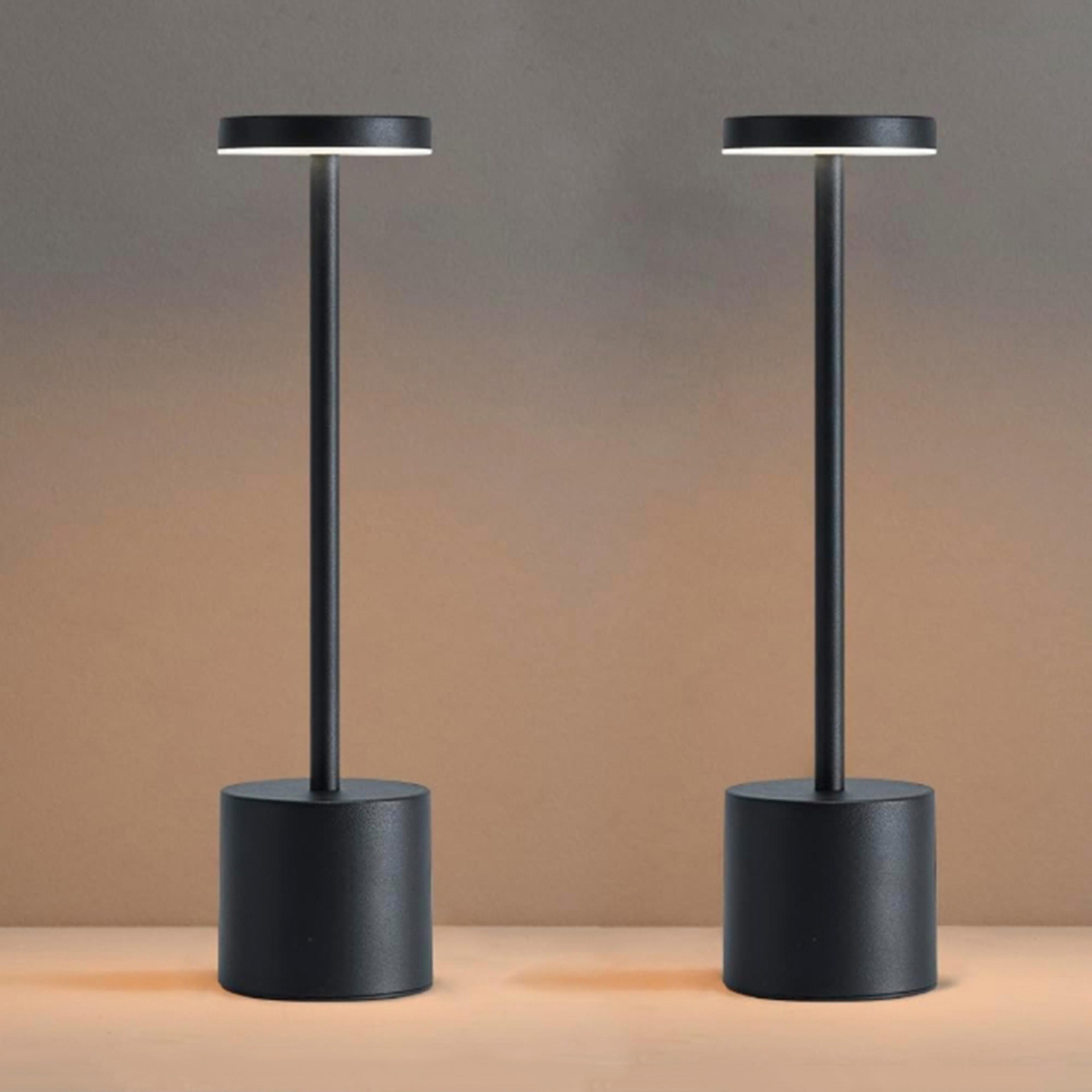 Rechargeable Cordless Touch Table Lamp With Three Color Lighting Modes 0