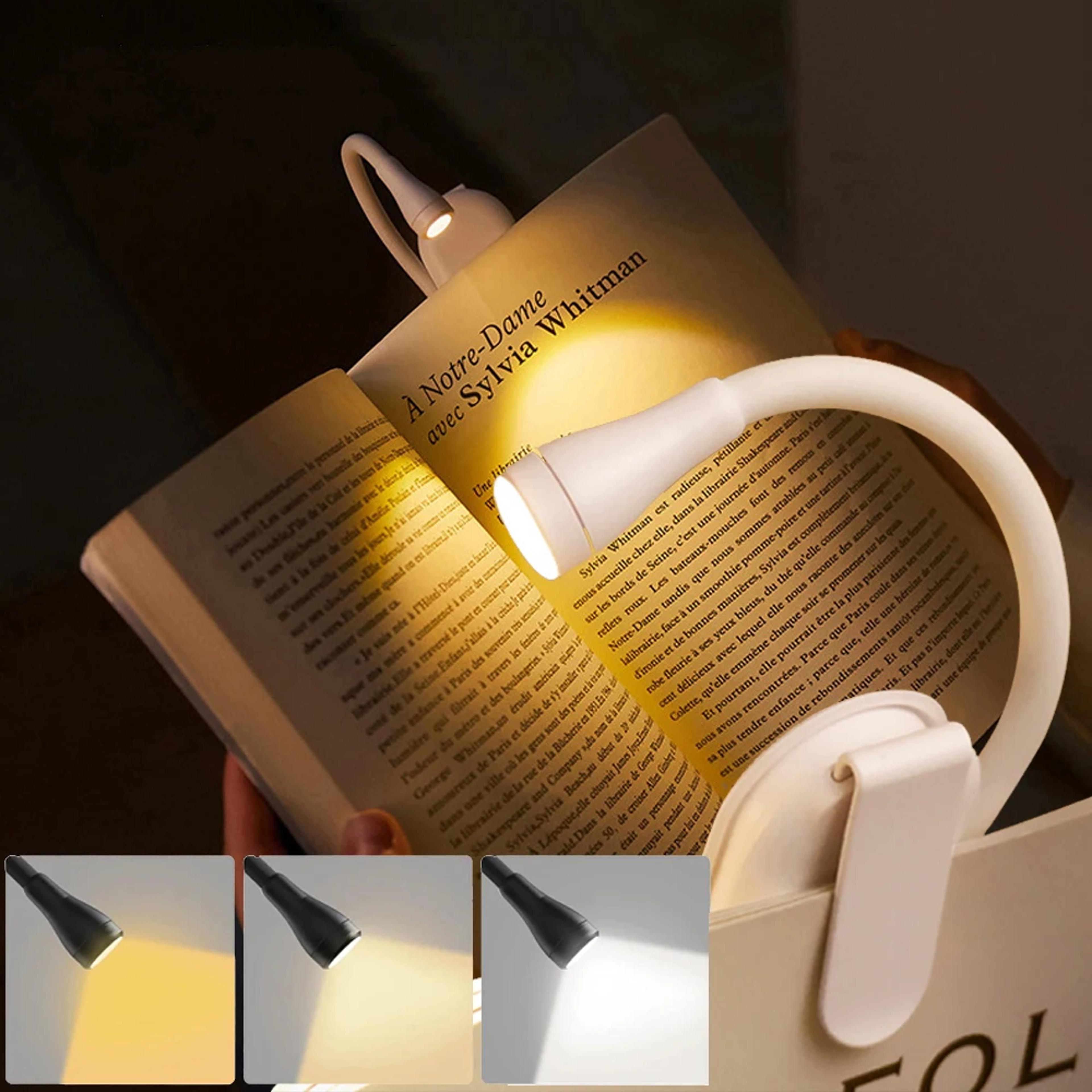 Rechargeable LED Book Light With Three Color Temperatures Stepless Dimming 7