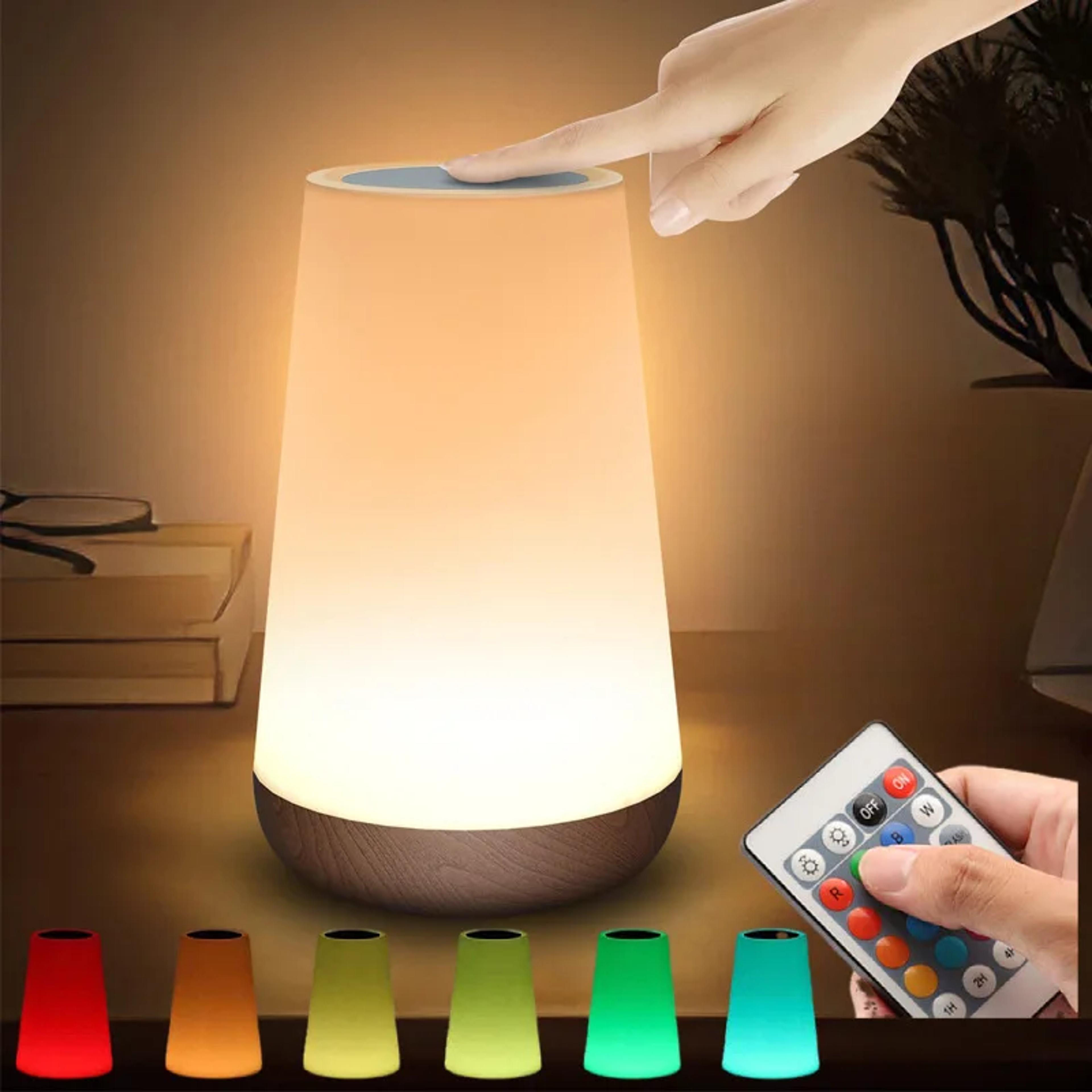 USB Rechargeable LED Night Light With Touch Control Dimmable Brightness And Remote 3