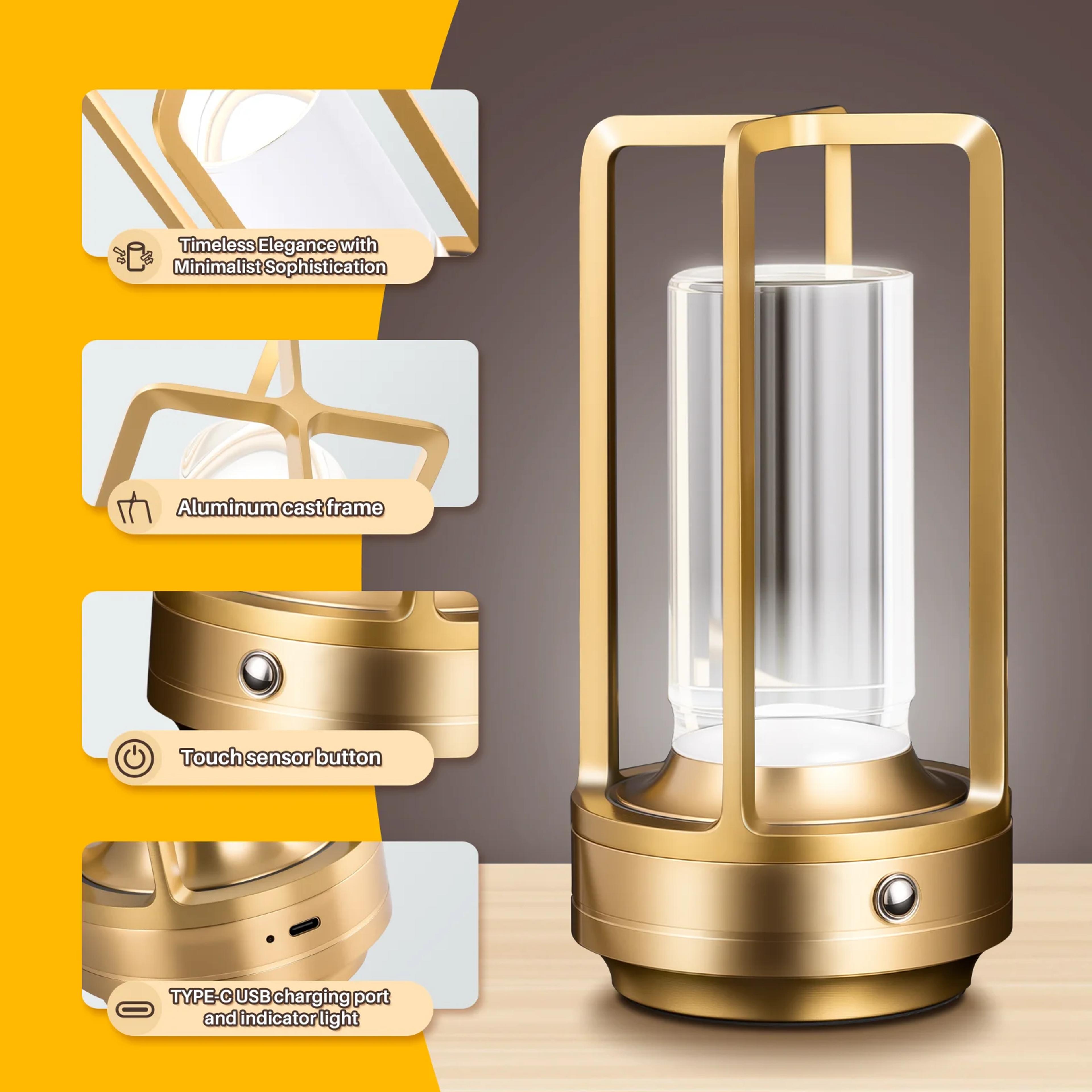 Rechargeable LED Cordless Table Lamp With Touch Control And Dimmable Light 2