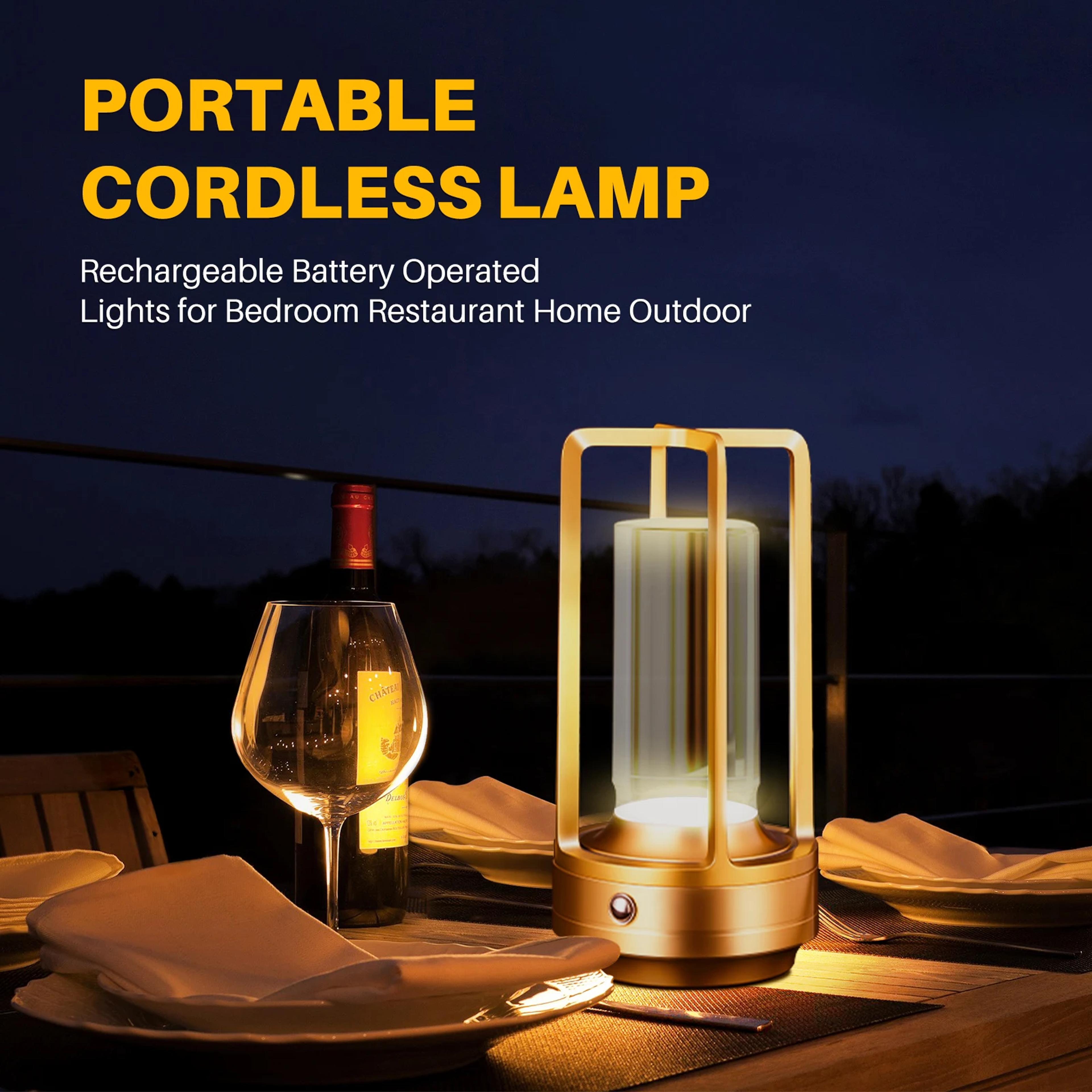Rechargeable LED Cordless Table Lamp Touch Control Night Light 4