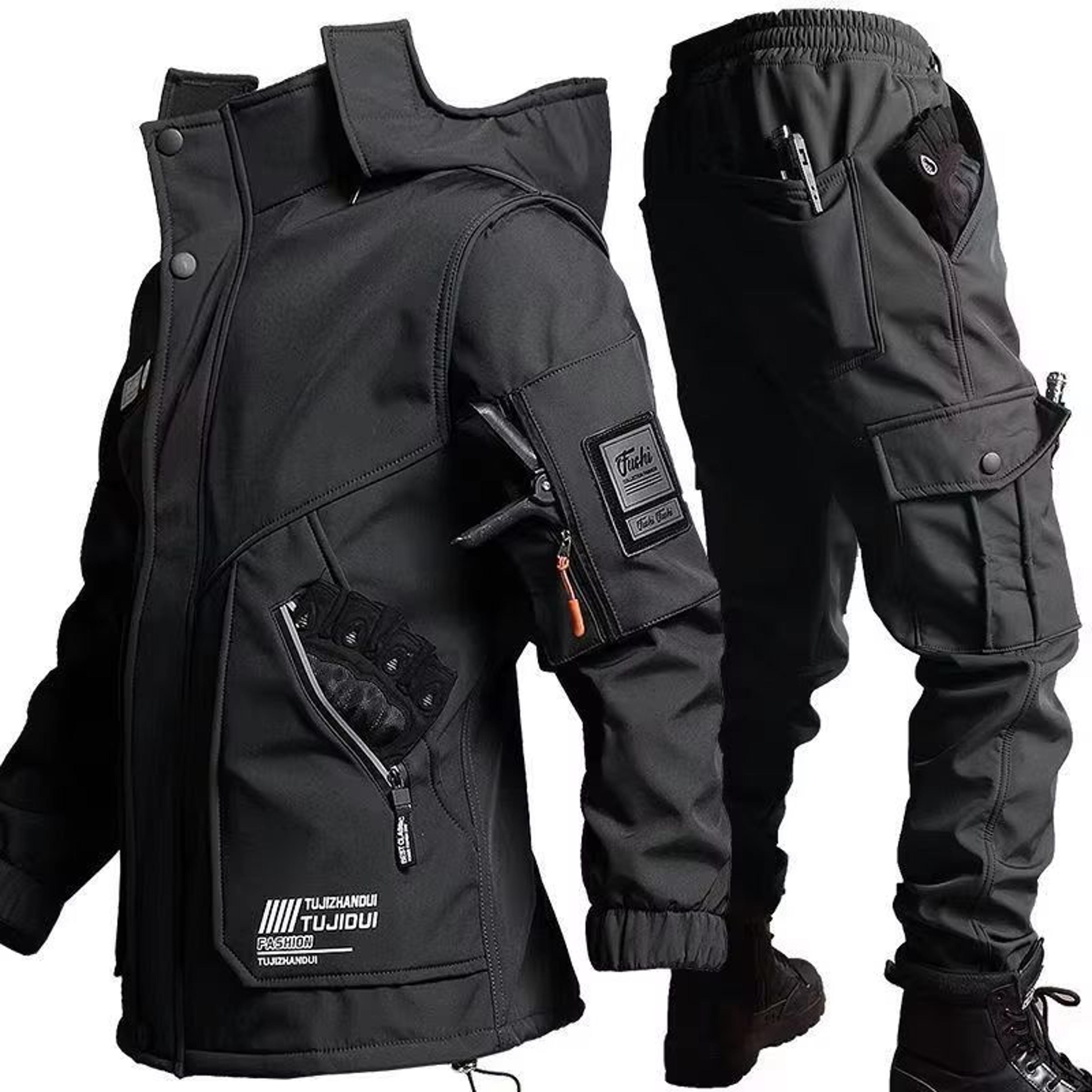 Men Winter Motorcycle Jacket Waterproof Cold Resistant Training Jacket 1