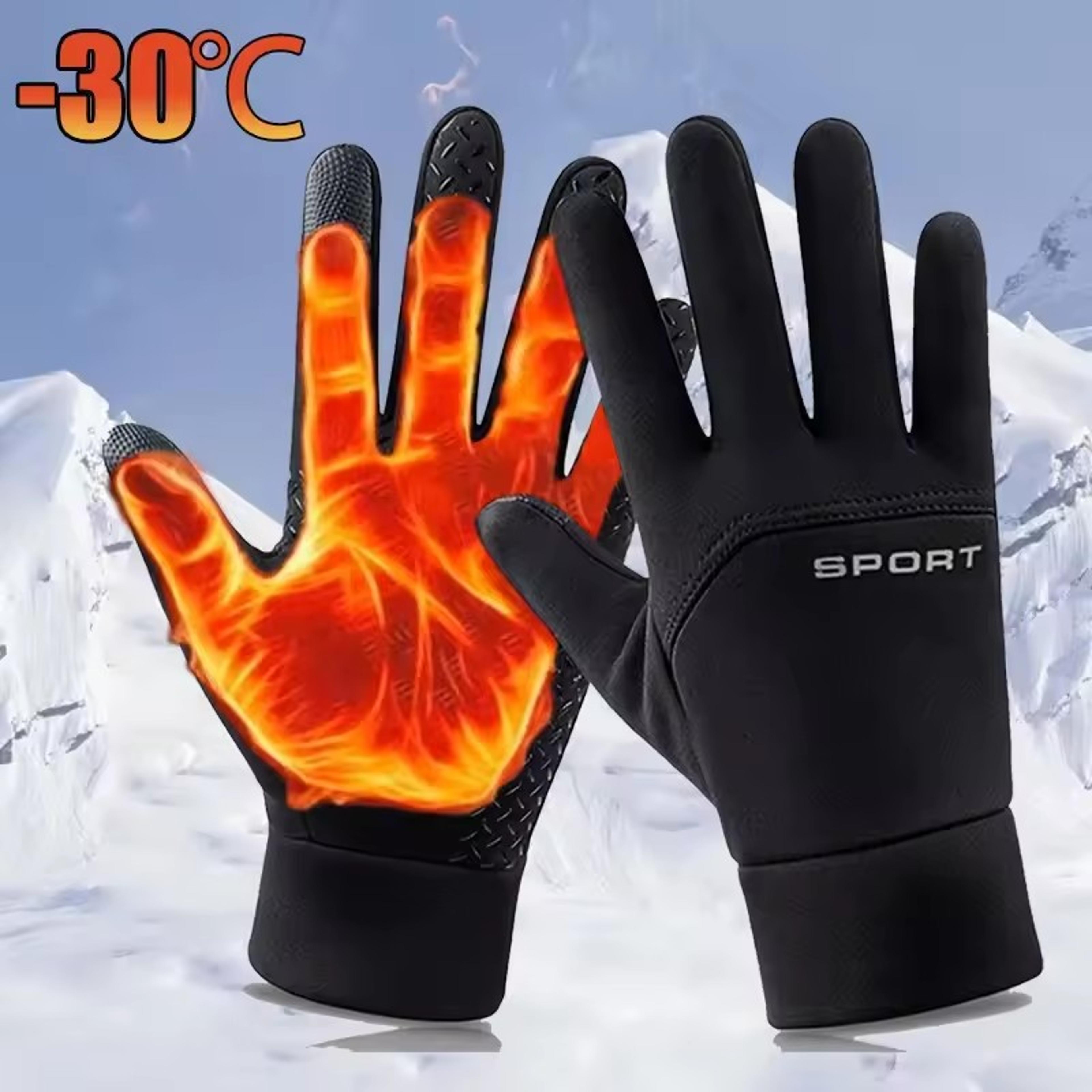 unisex touchscreen winter gloves windproof non-slip cold-proof thermal cycling gloves