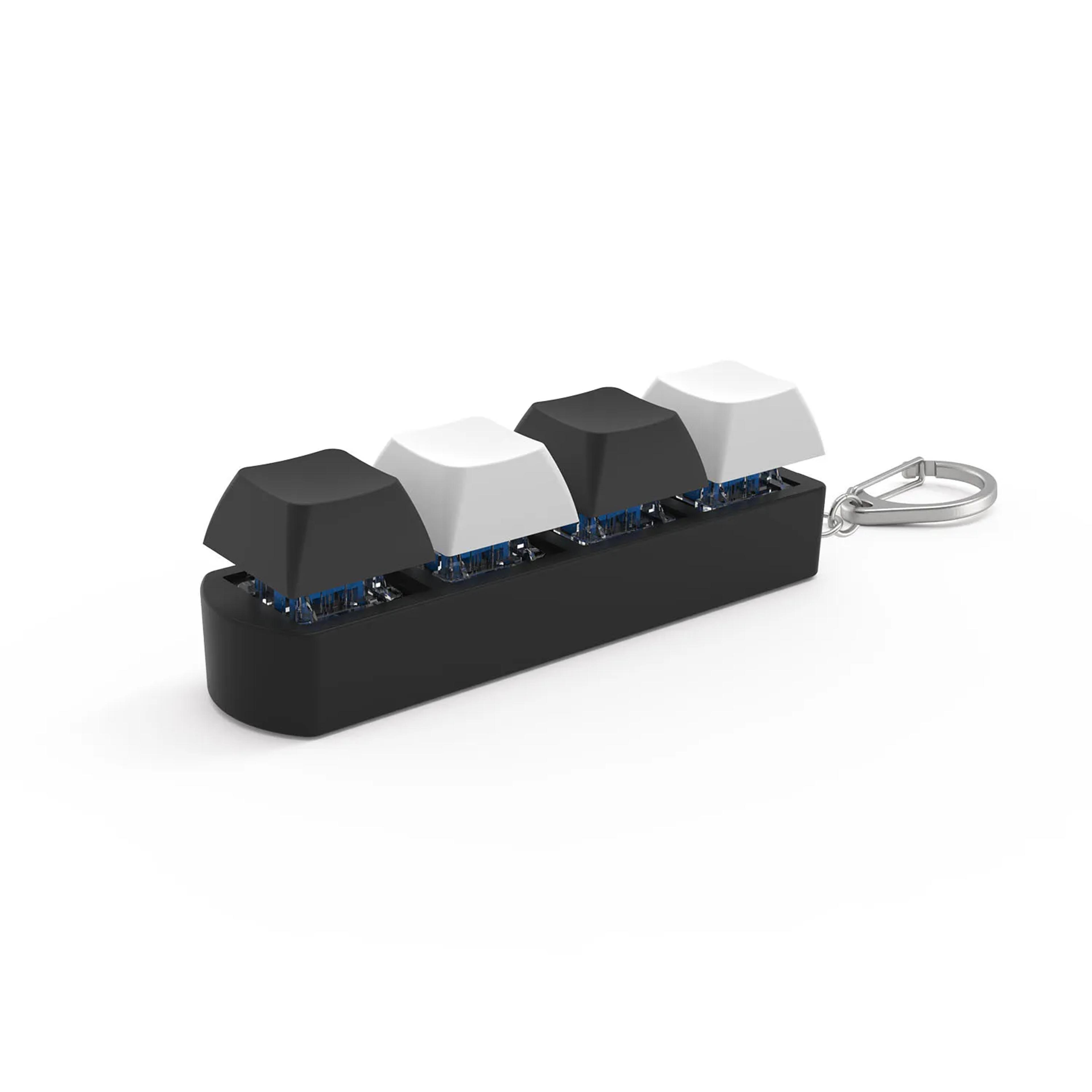 Four Key Mechanical Keyboard Fidget Keychain With ABS And PC Construction 10