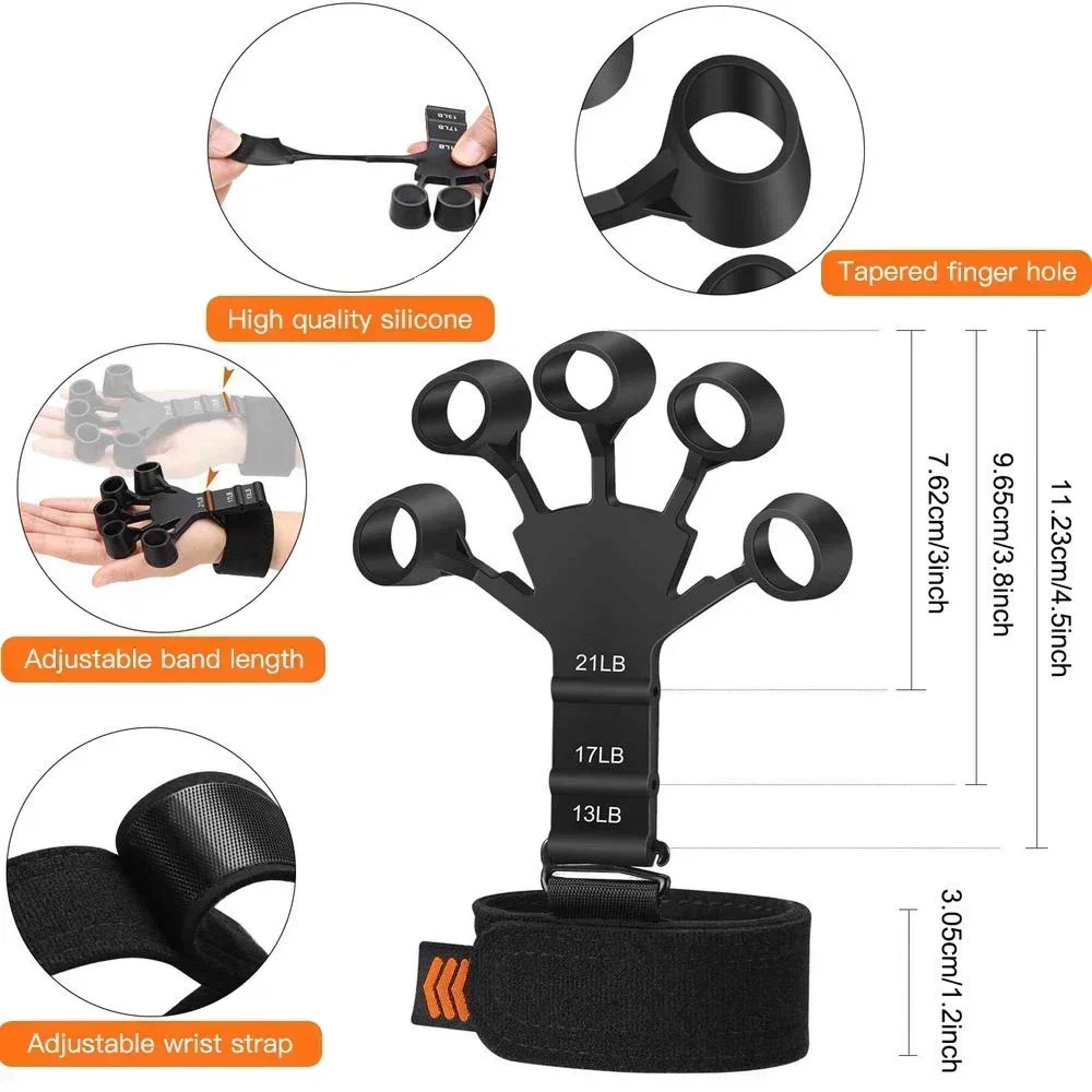 Hand Grip Strengthener 6th Level Resistance Guitar Finger Trainer 2