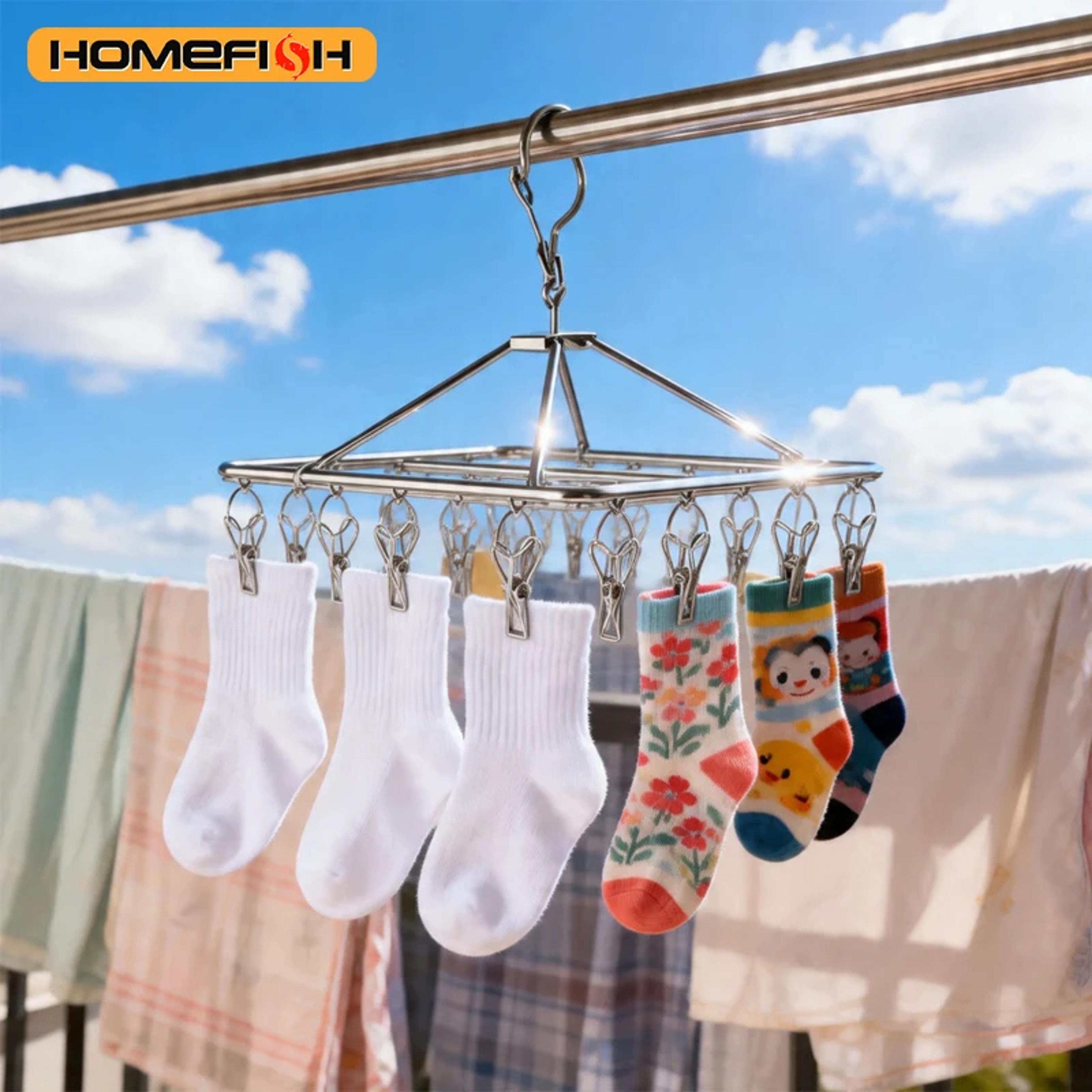 Stainless Steel Windproof Clothespins For Clothesline And Drying Rack 1