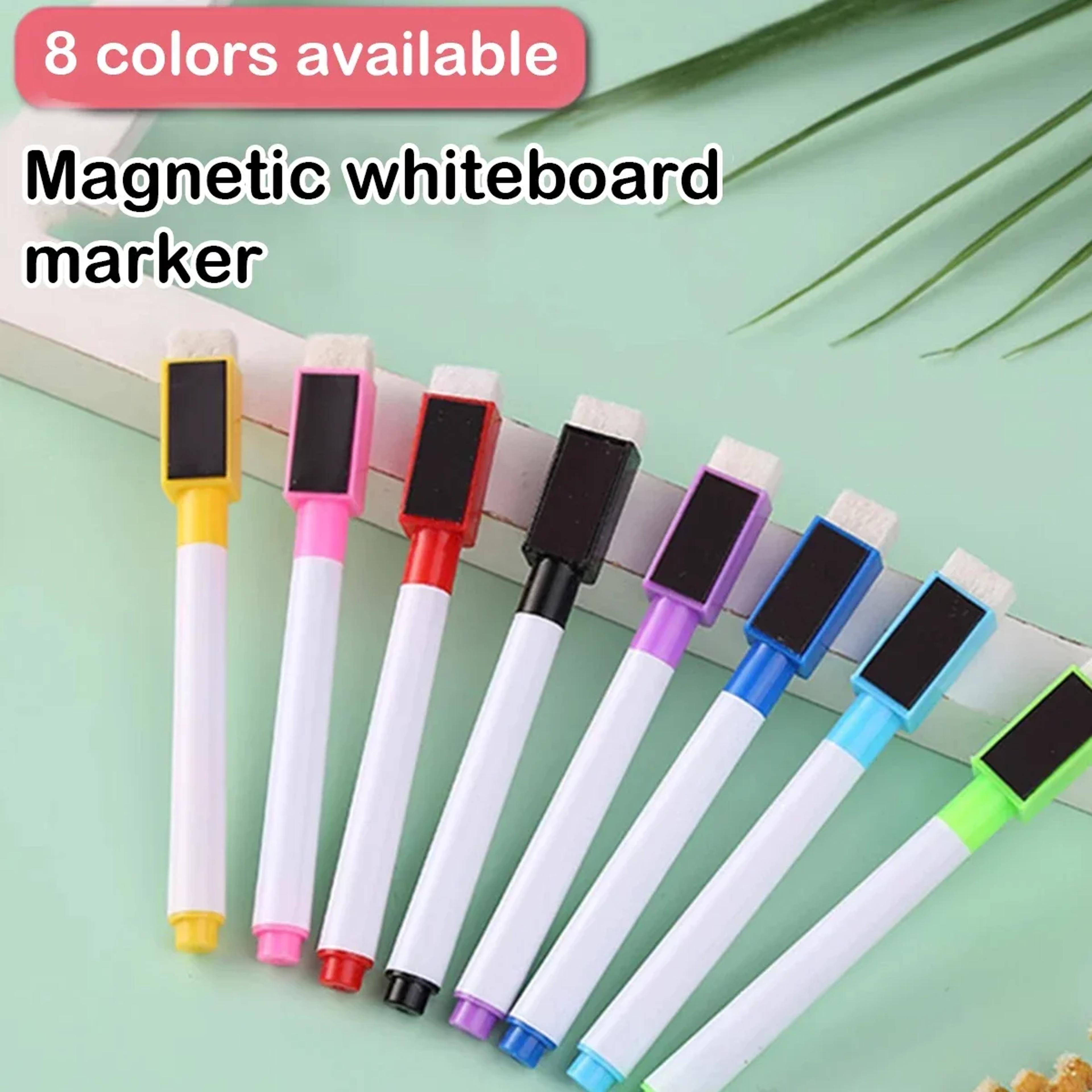 Magnetic Erasable Whiteboard Pens Six Piece Refillable Marker Set 5