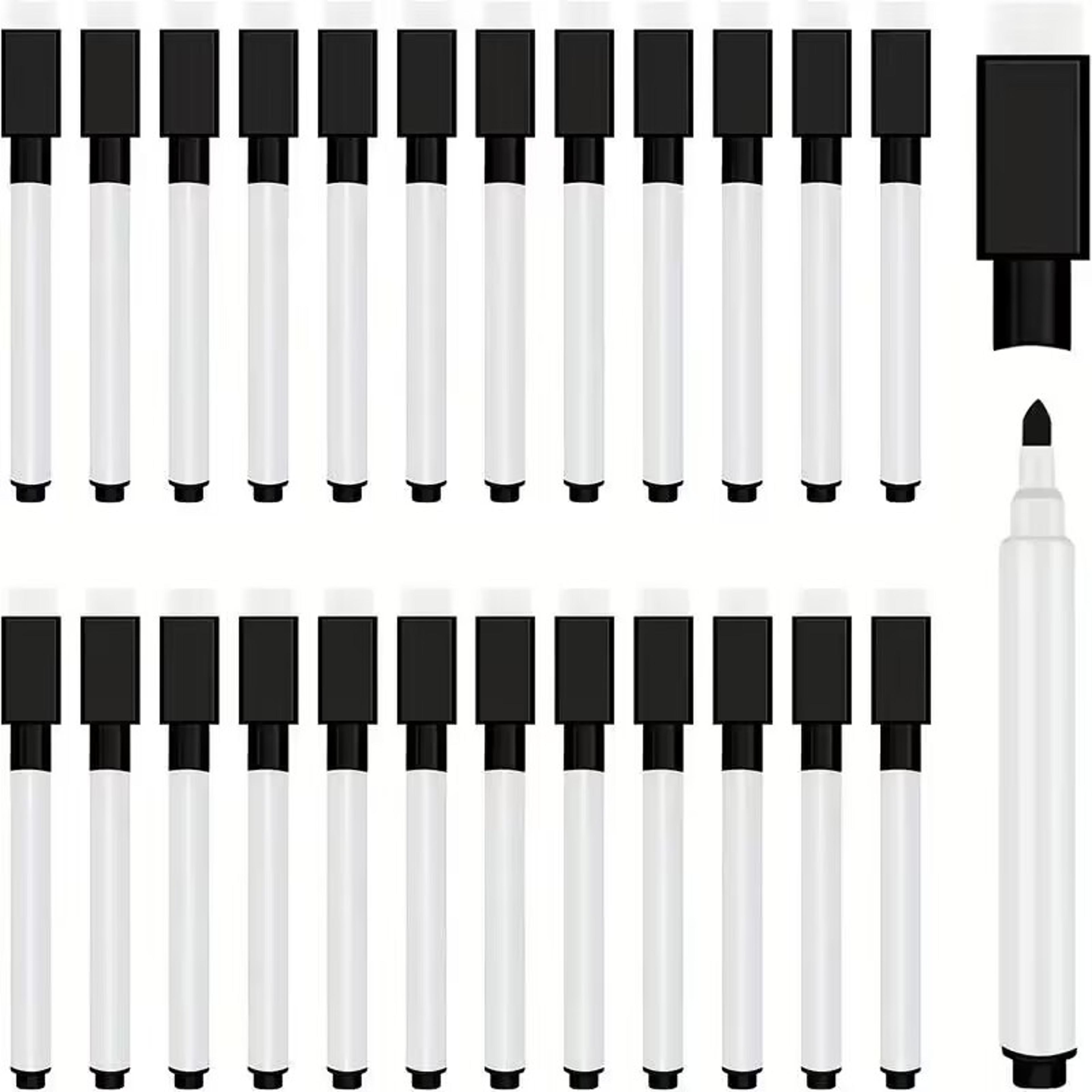 Black Fine Point Dry Erase Markers With Eraser Caps 5