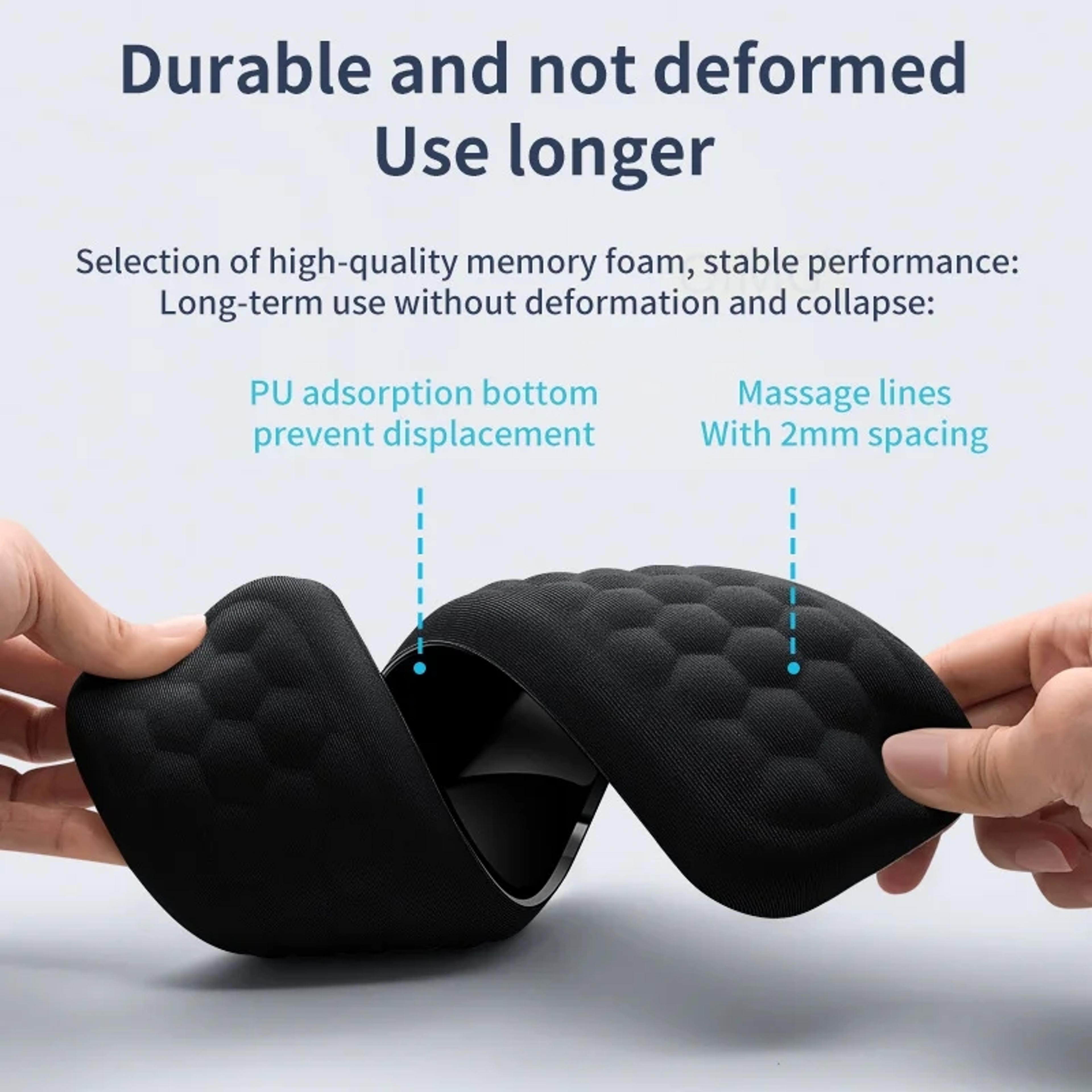 Memory Foam Keyboard And Mouse Wrist Rest Pad With Fabric Surface 3