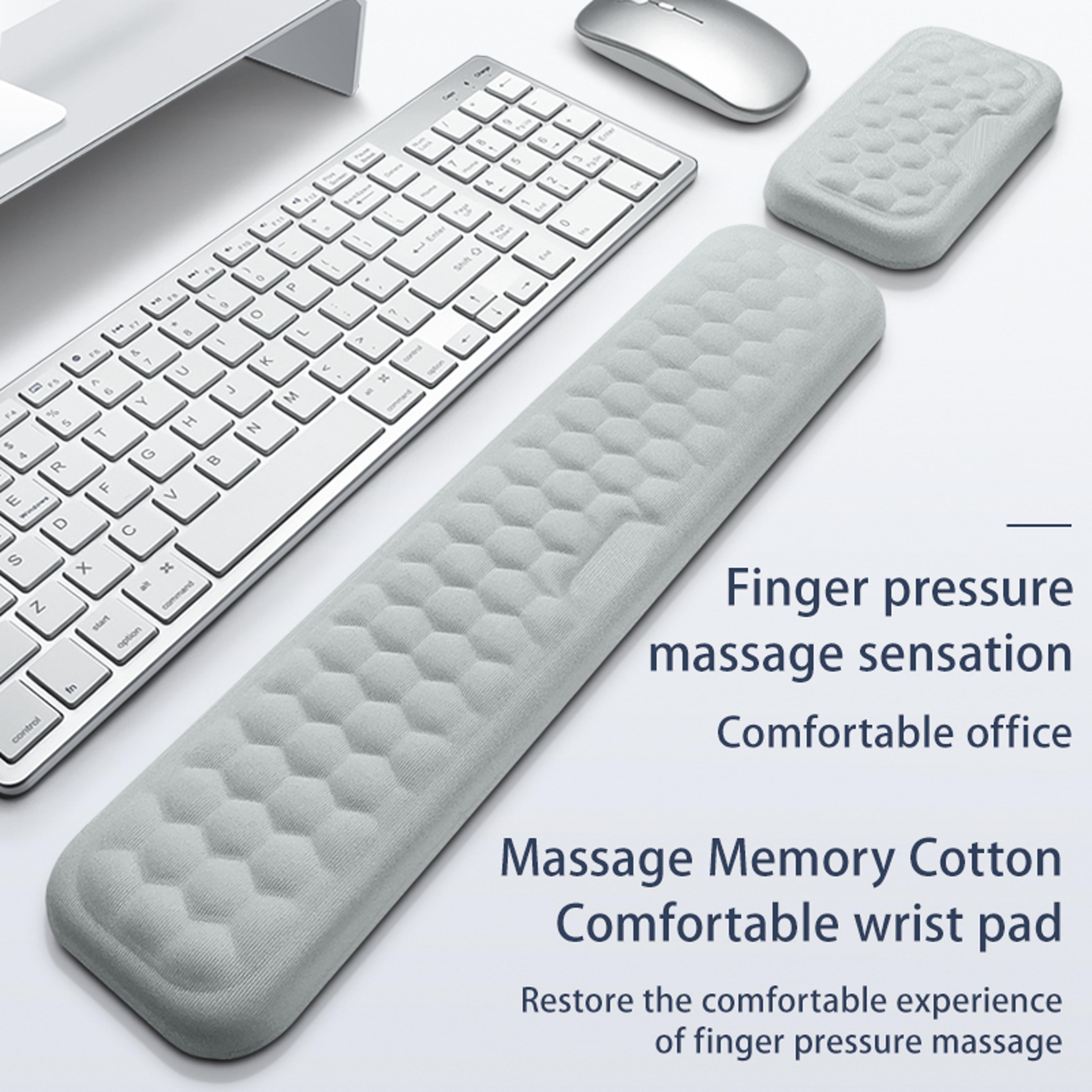 Memory Foam Keyboard And Mouse Wrist Rest Pad With Non Slip Rubber Base 2