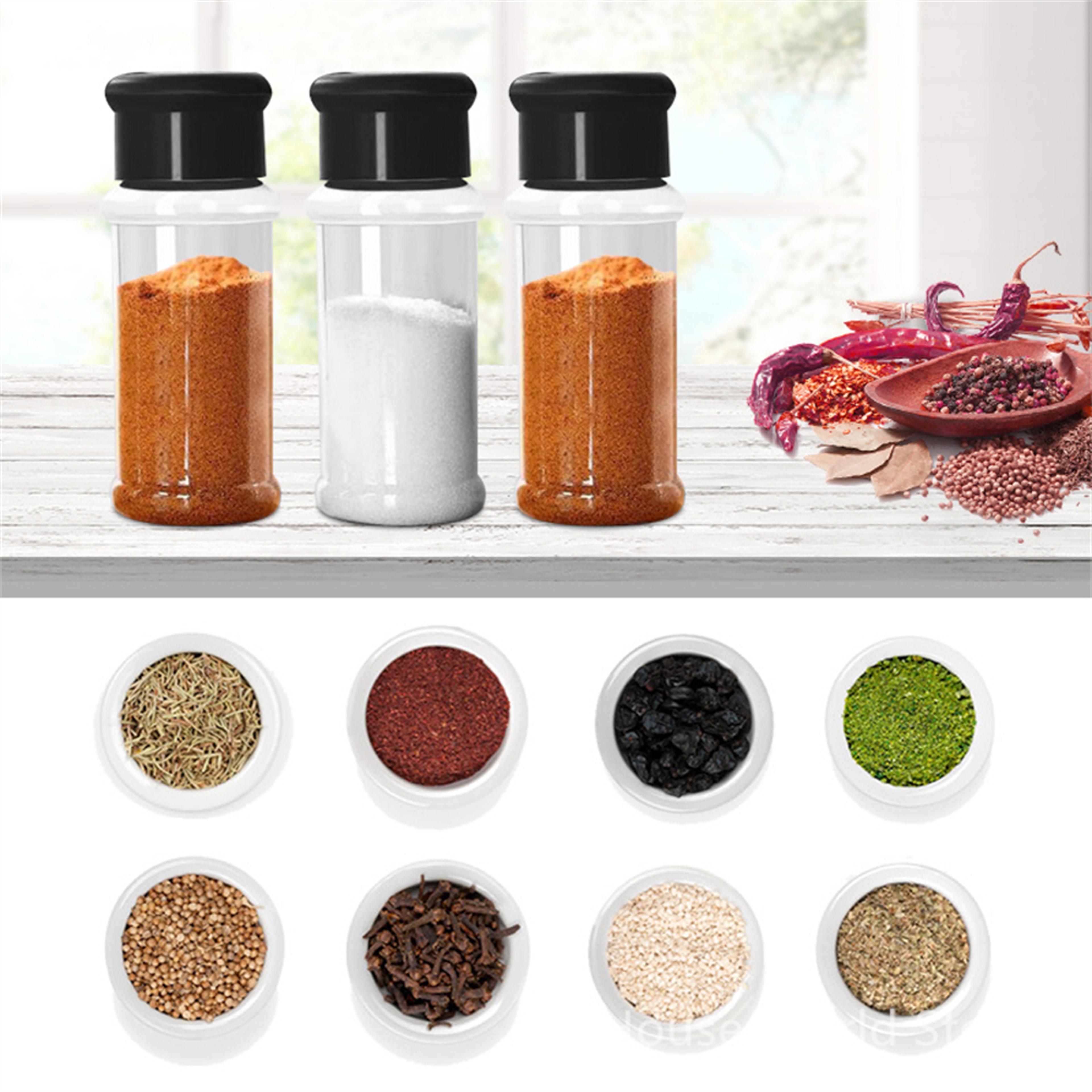 Plastic Salt And Pepper Shakers For Kitchen Spice Storage And BBQ Seasoning 0