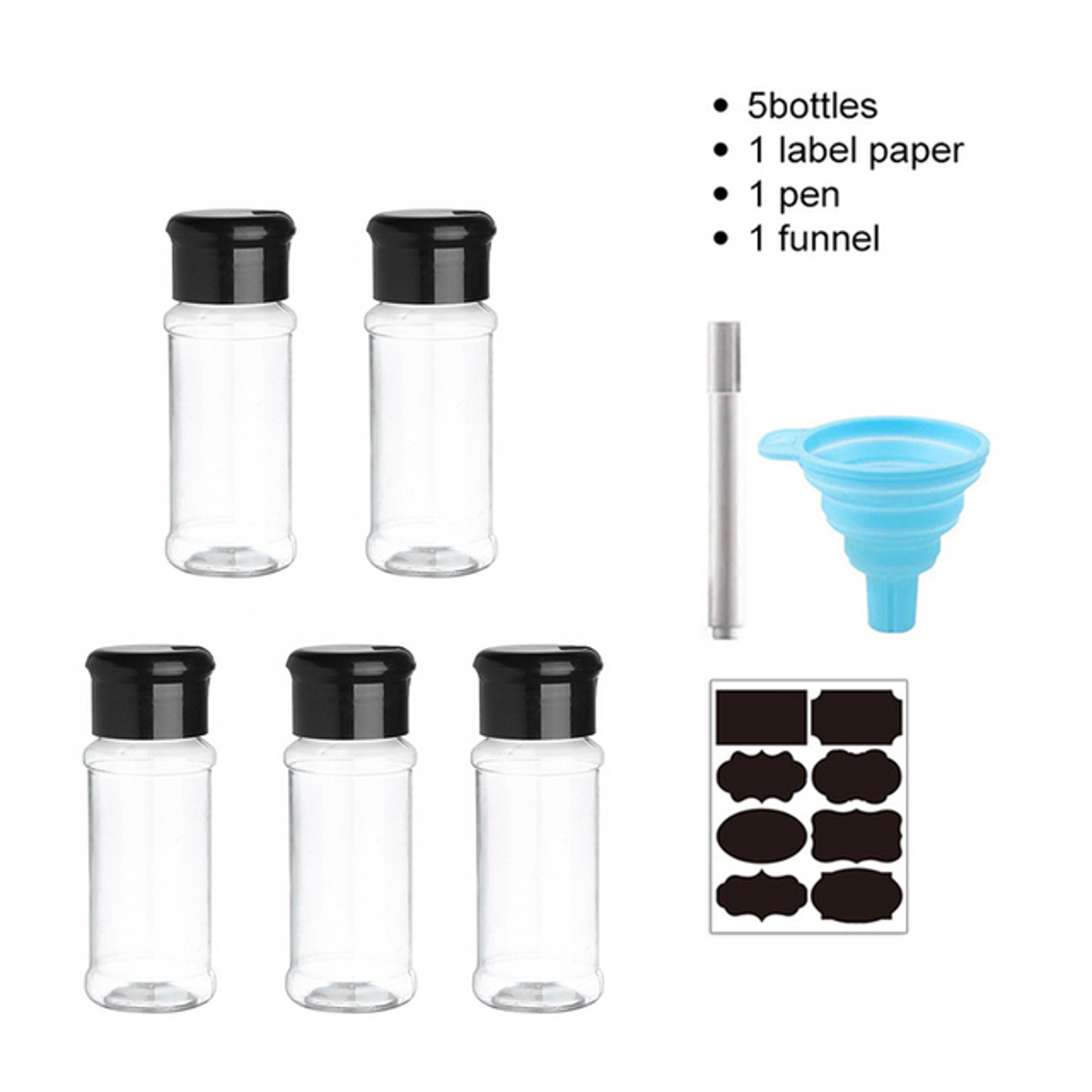 Plastic Salt And Pepper Shakers For Kitchen Spice Storage And BBQ Seasoning 5