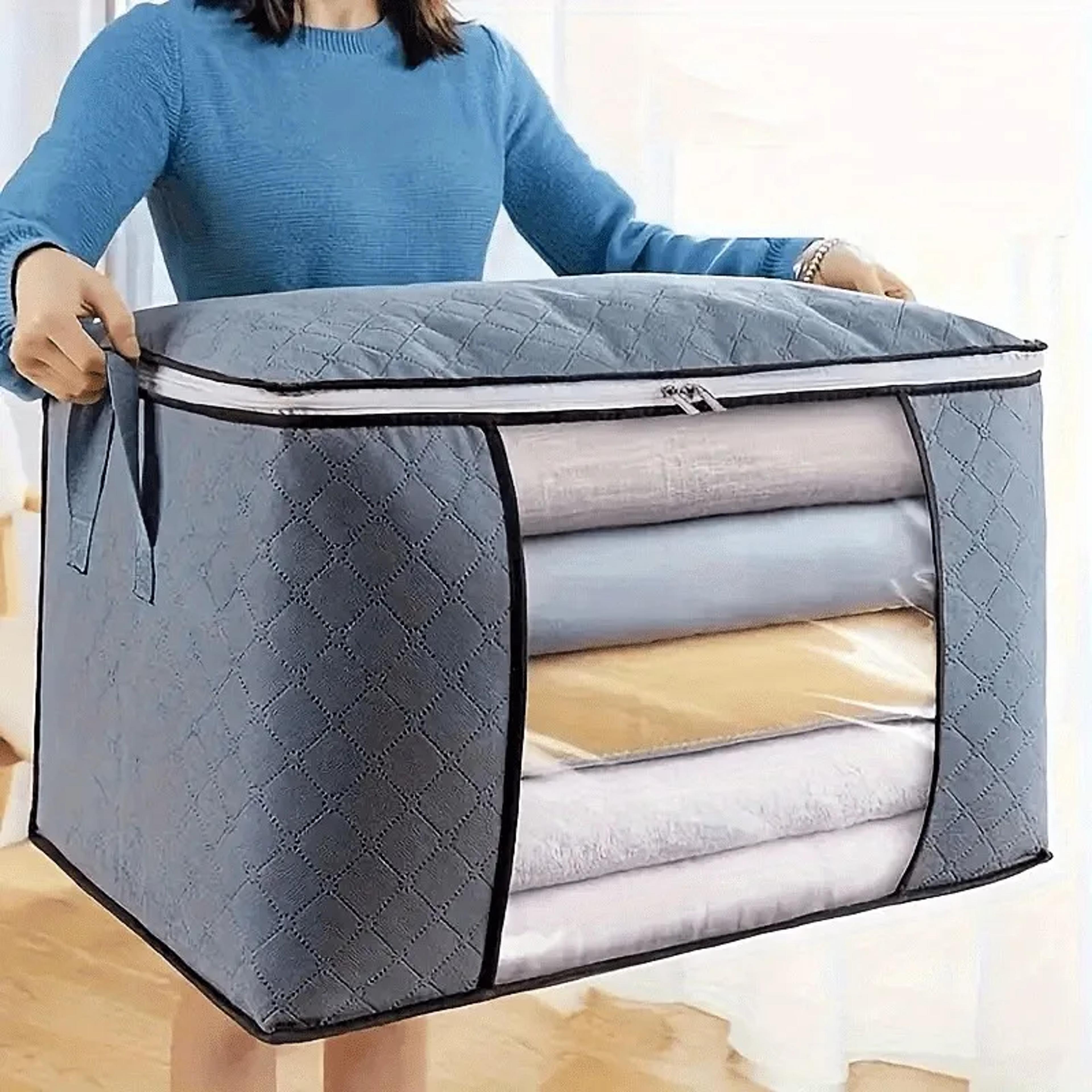 Foldable Non Woven Storage Bag Reusable Large Capacity Closet Organizer Pouch 0