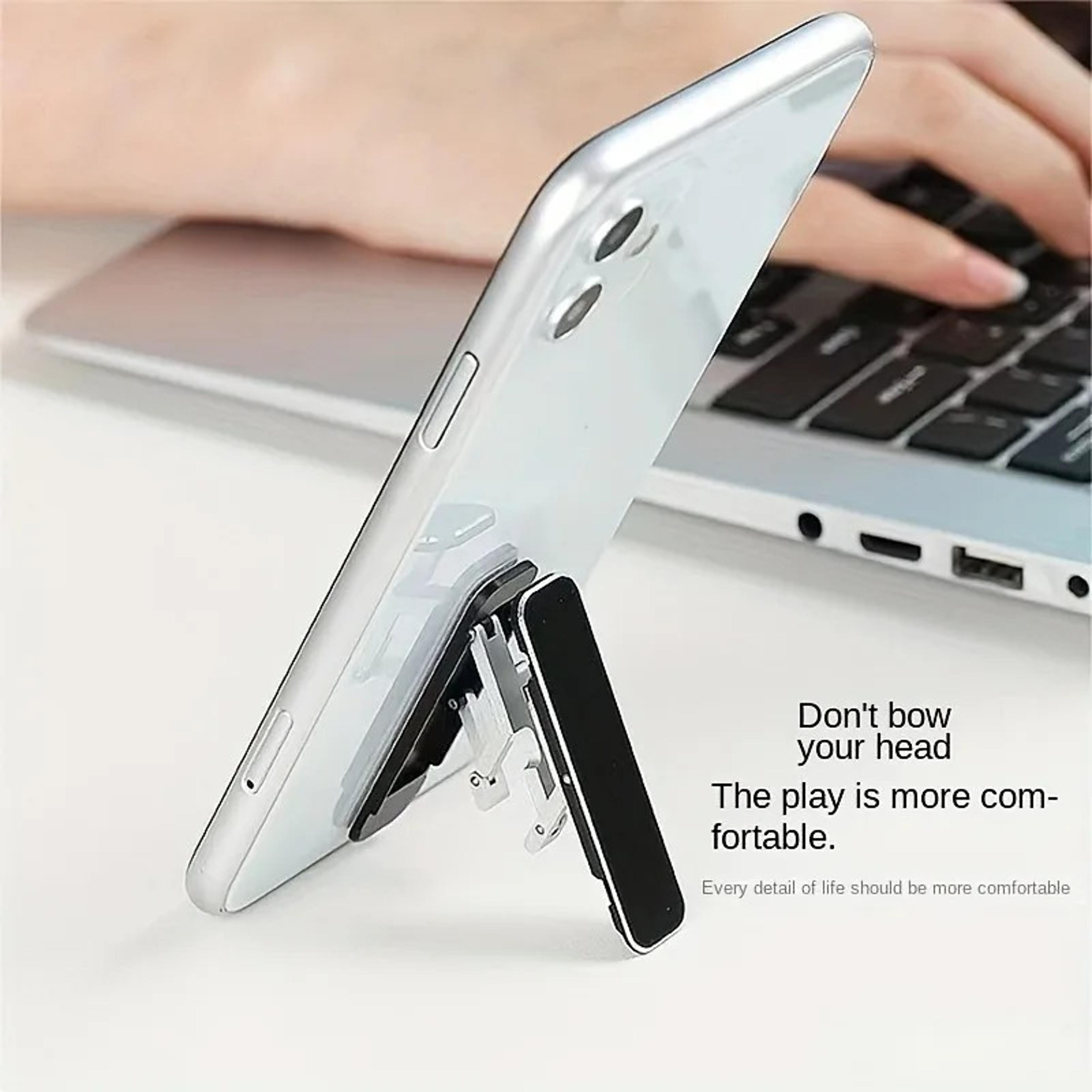 foldable adhesive phone stand mini lightweight kickstand for smartphones