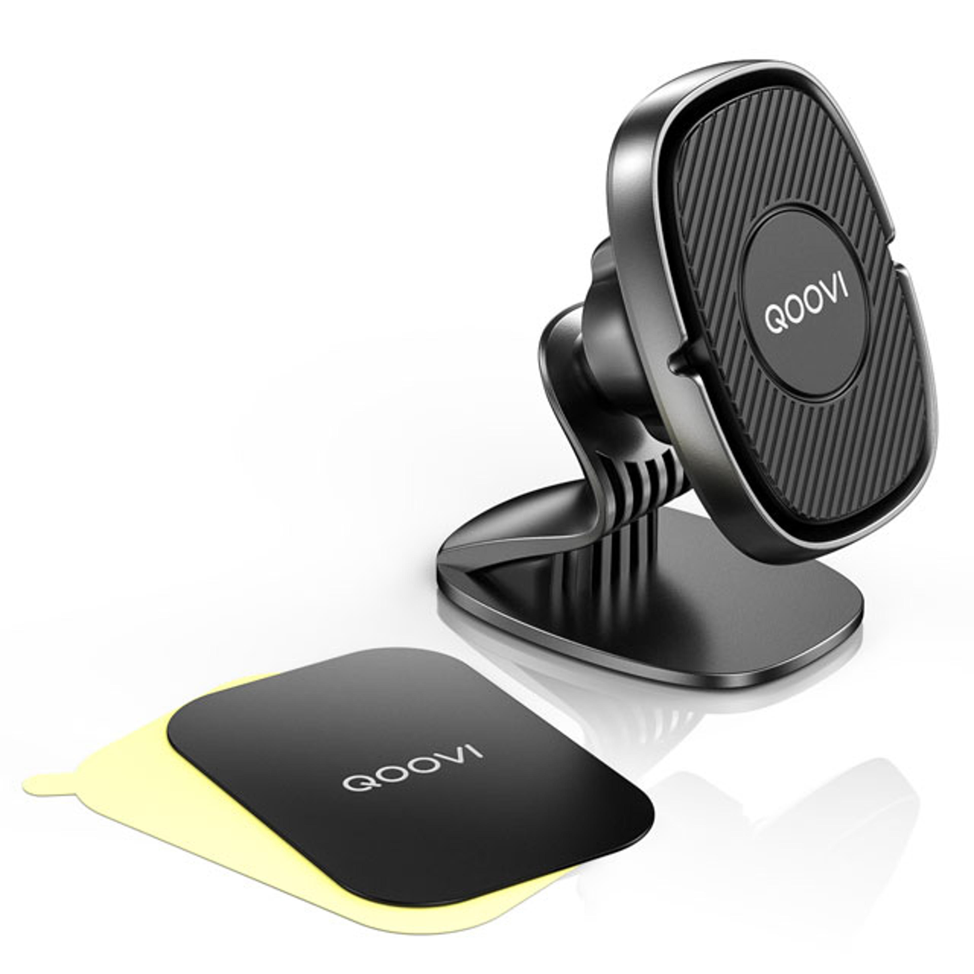 magnetic car phone holder with rotation for air vent or dashboard