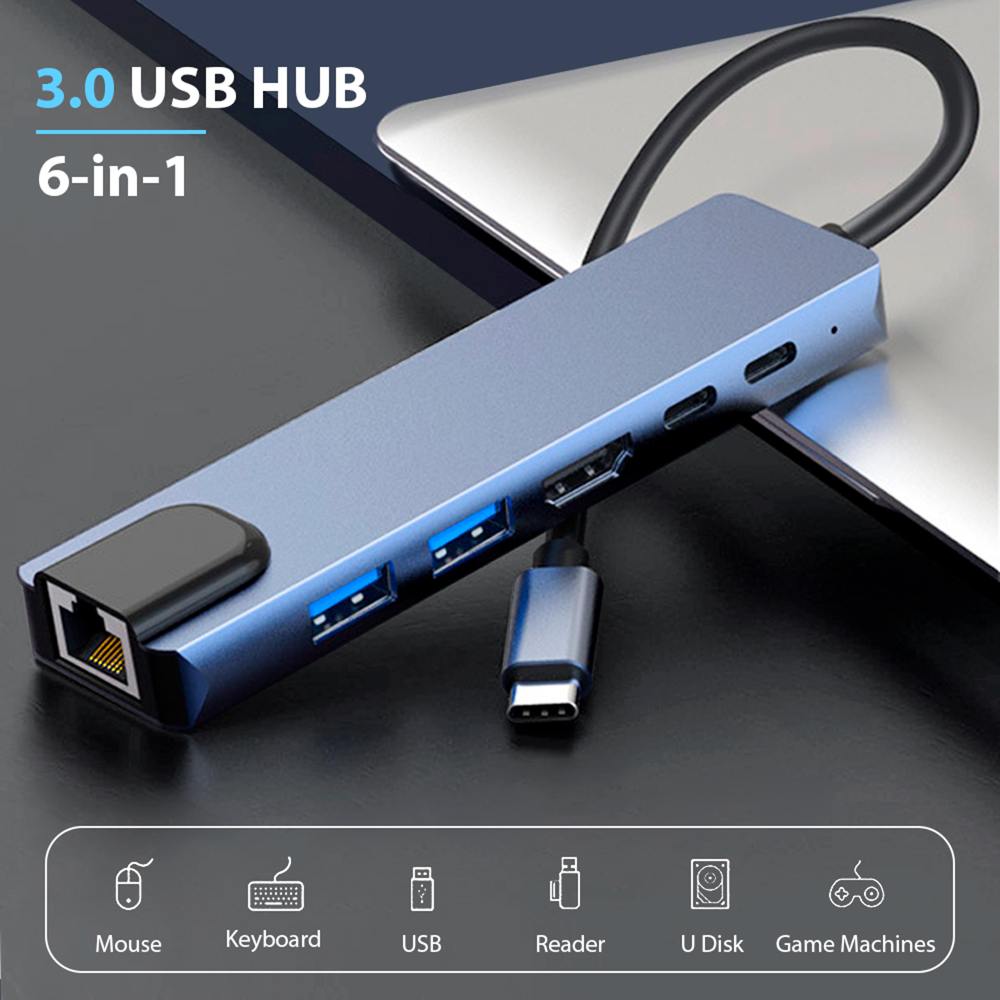 USBC Hub With HDMI Ethernet And Charging Support 1