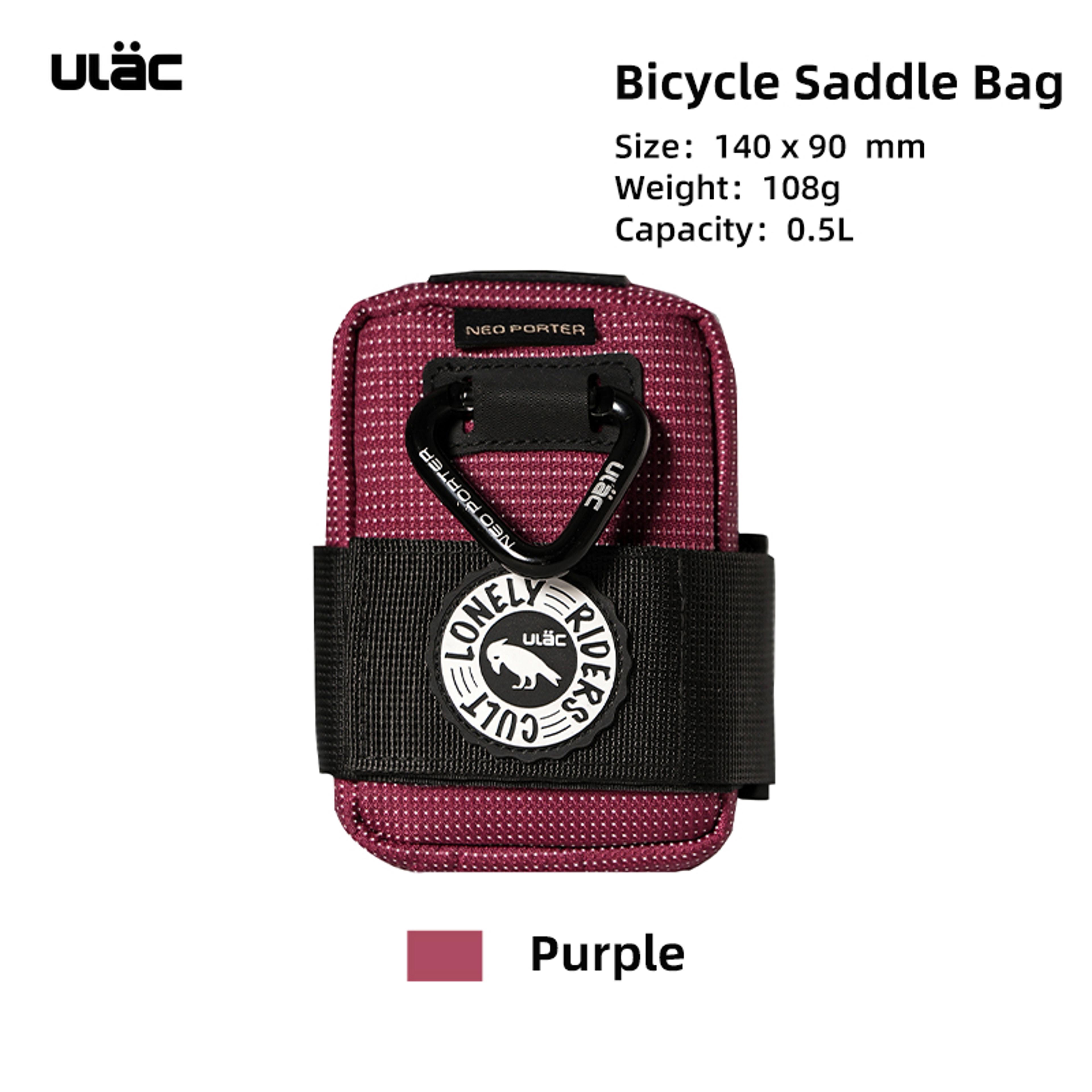 Waterproof Bicycle Saddle Bag Lightweight Nylon Bike Seat Pouch 6