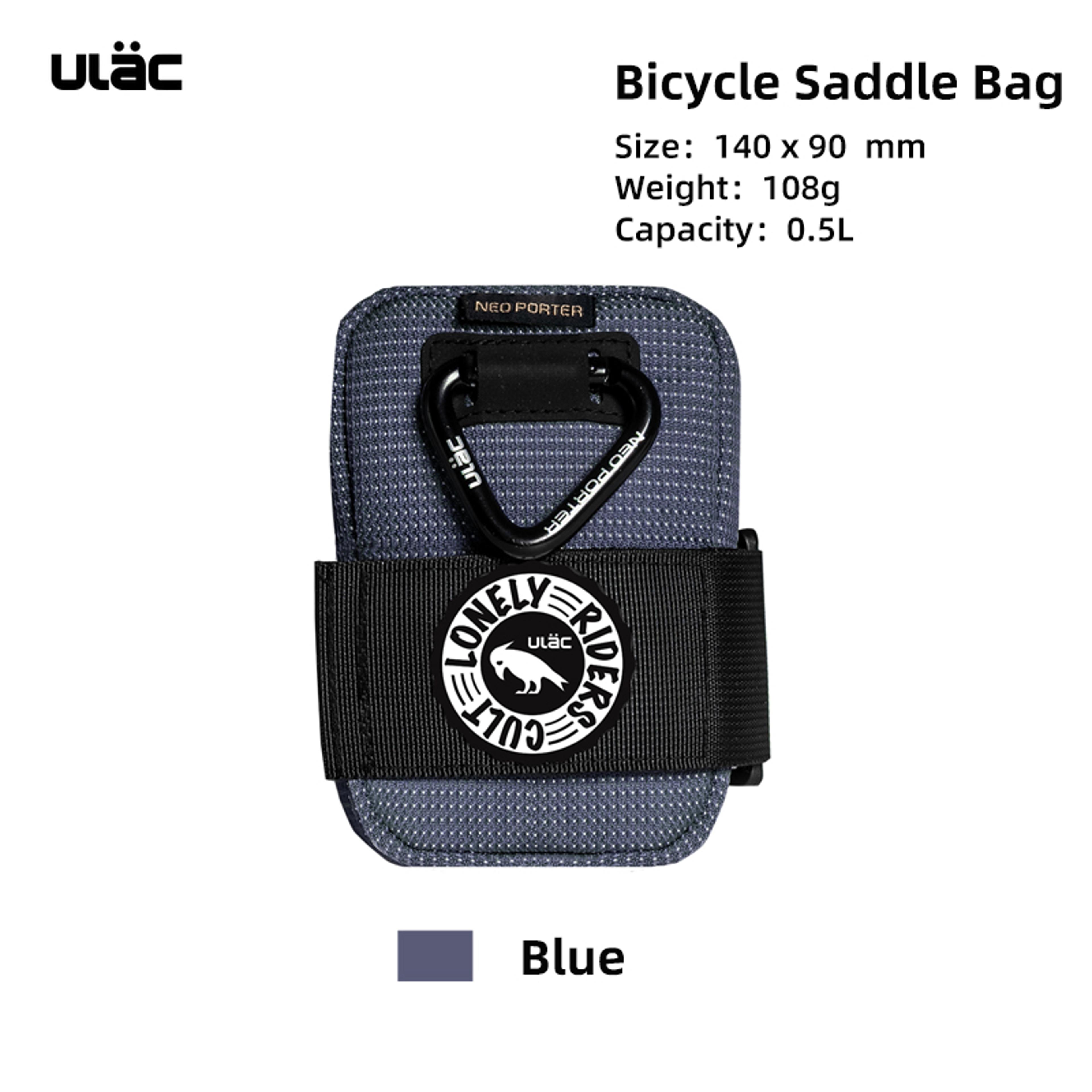 Waterproof Bicycle Saddle Bag Lightweight Nylon Bike Seat Pouch 7