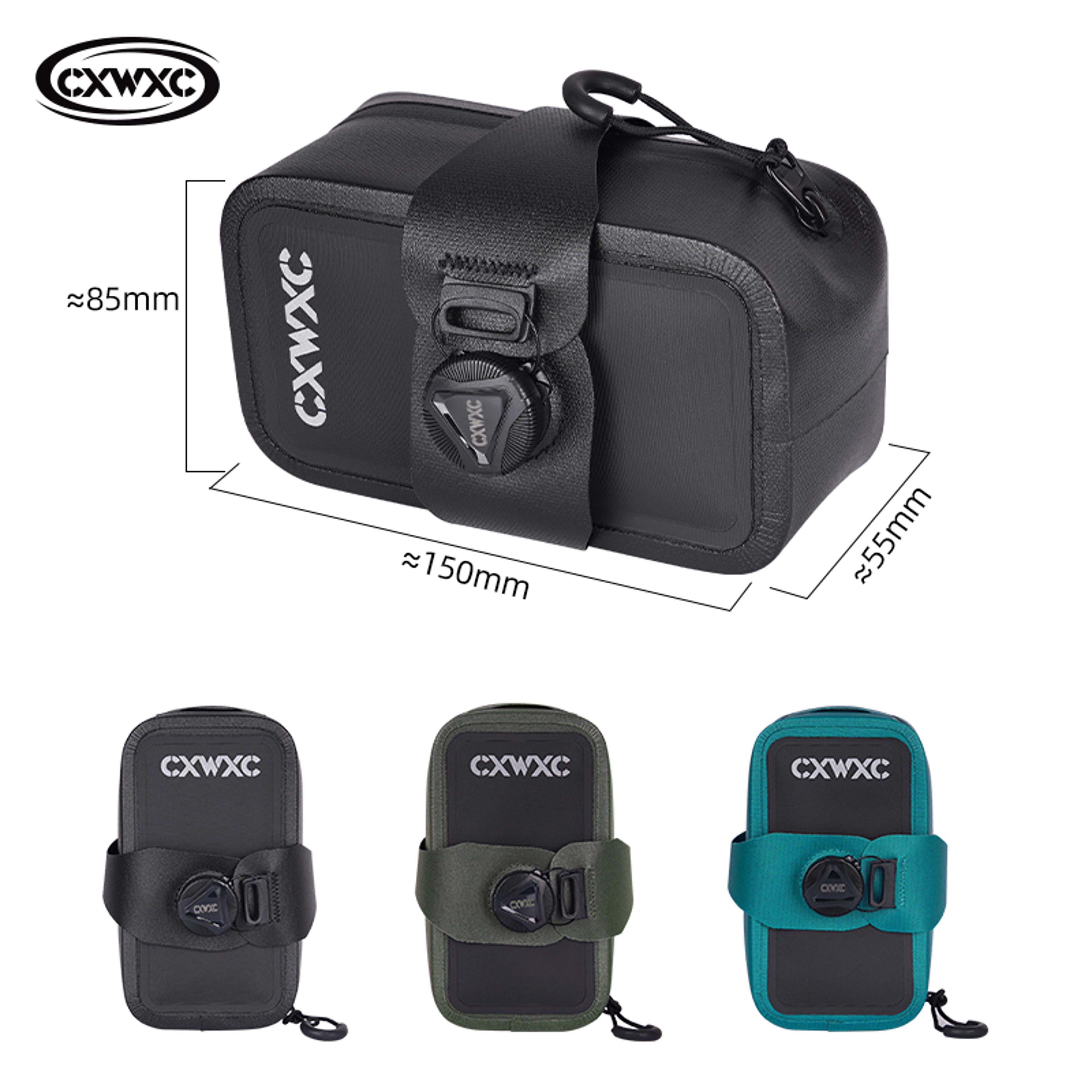 Waterproof Bicycle Saddle Bag 06L With SelfLocking Knob And Sealed Zipper 1