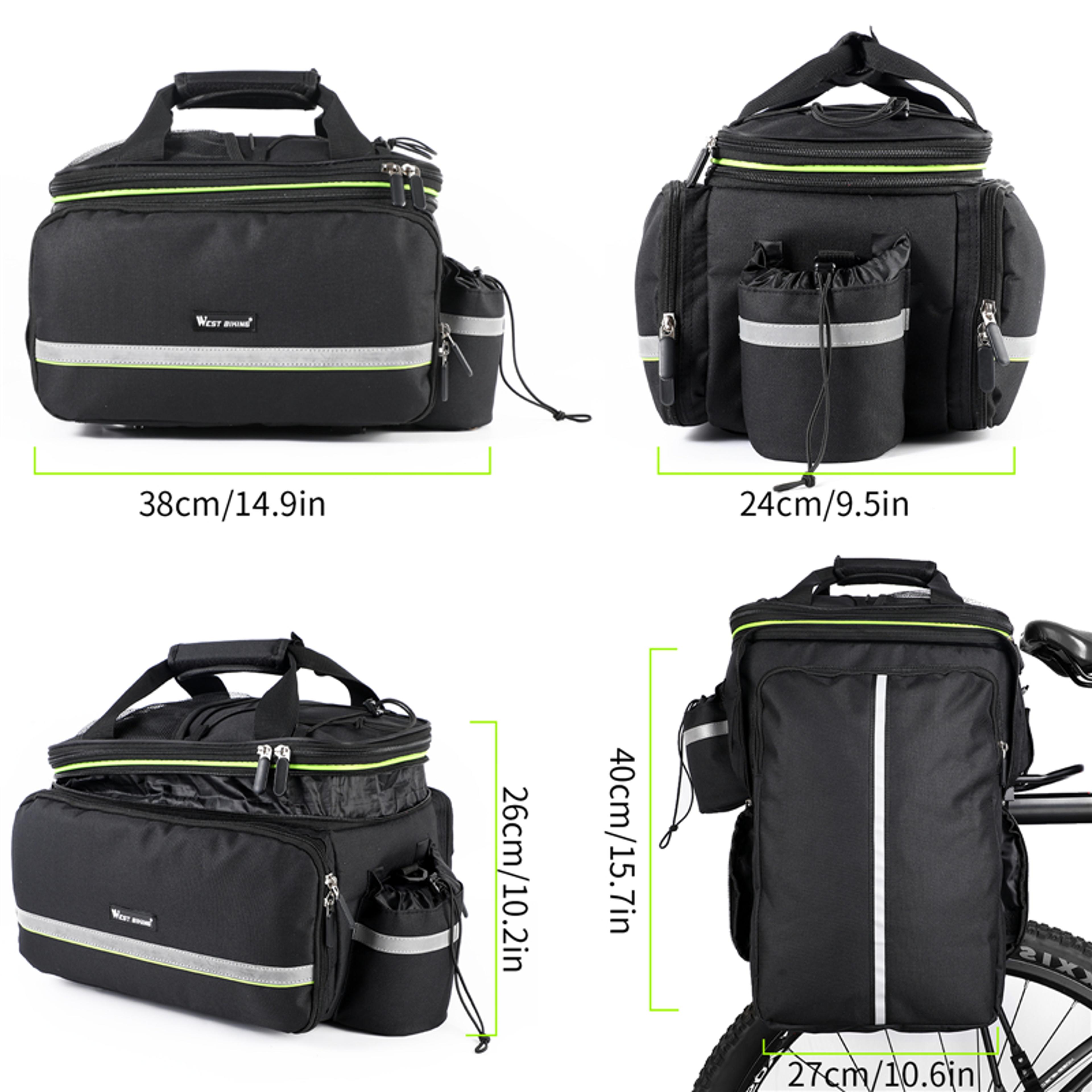 Waterproof Bike Rear Rack Bag With Expandable Storage 5