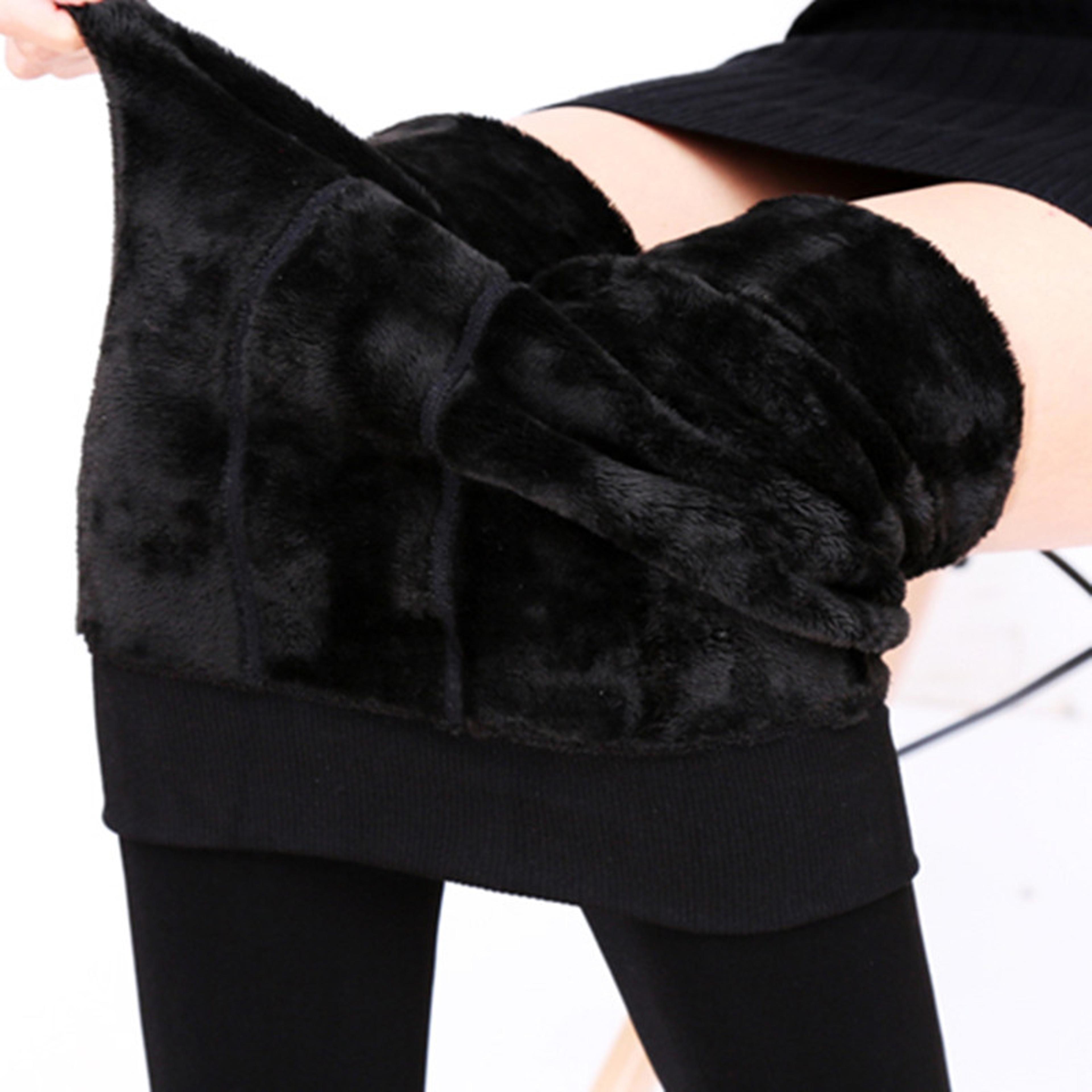 Womens HighWaisted FleeceLined Winter Leggings Thick AnkleLength Design 4