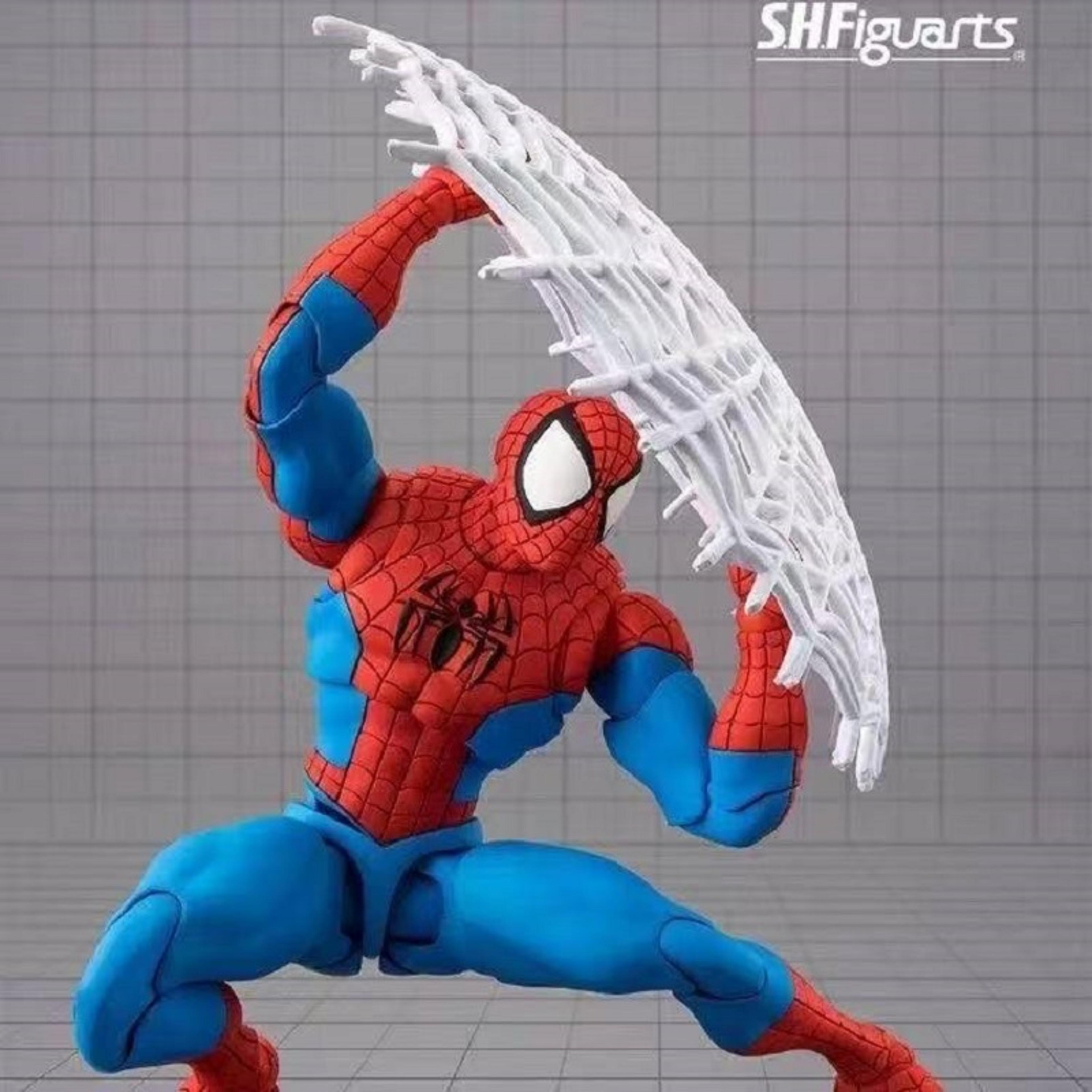 spider-man articulated action figure – fighting version pvc collectible model
