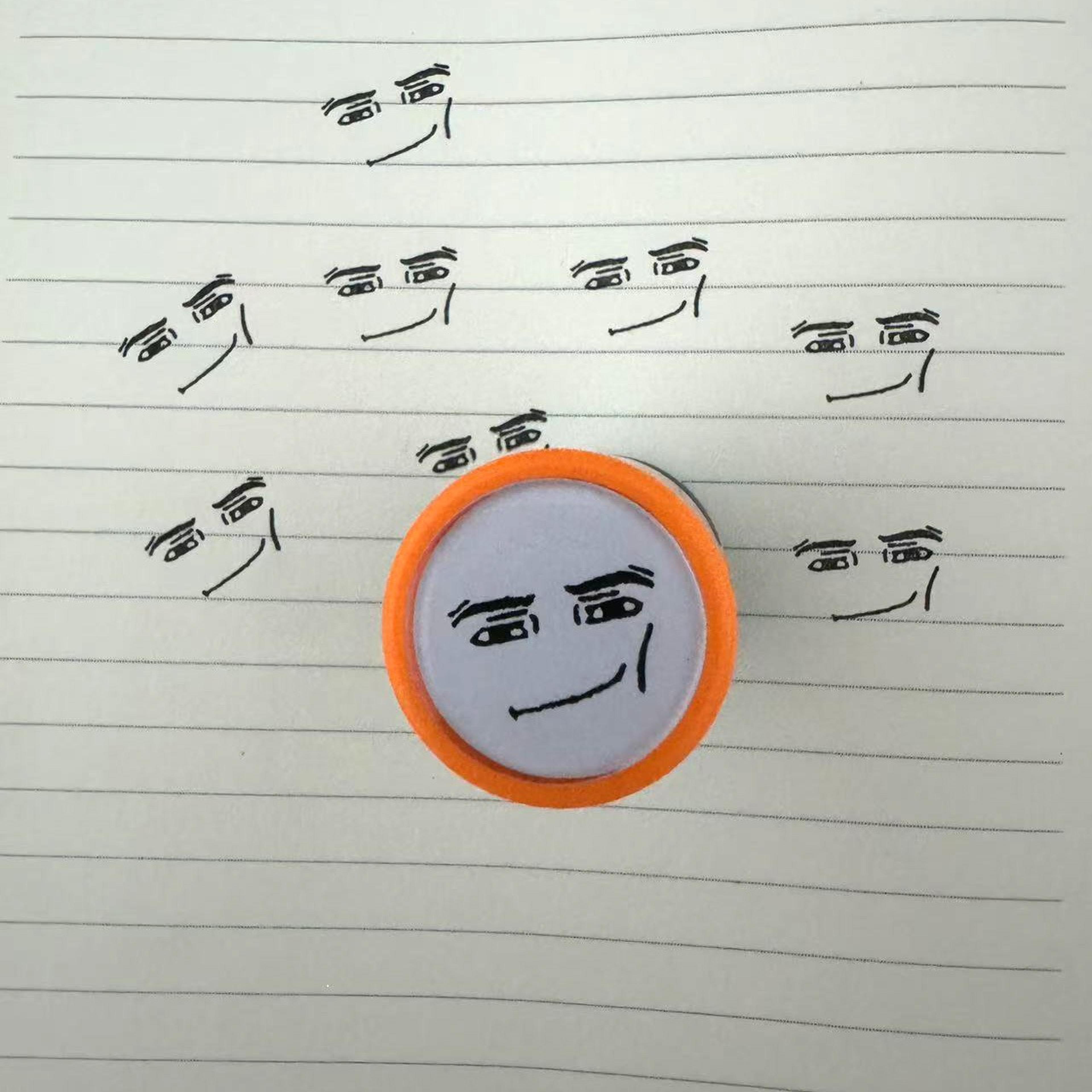 Funny Smiley Face Rubber Stamp For Journals Planners And Notebooks 7