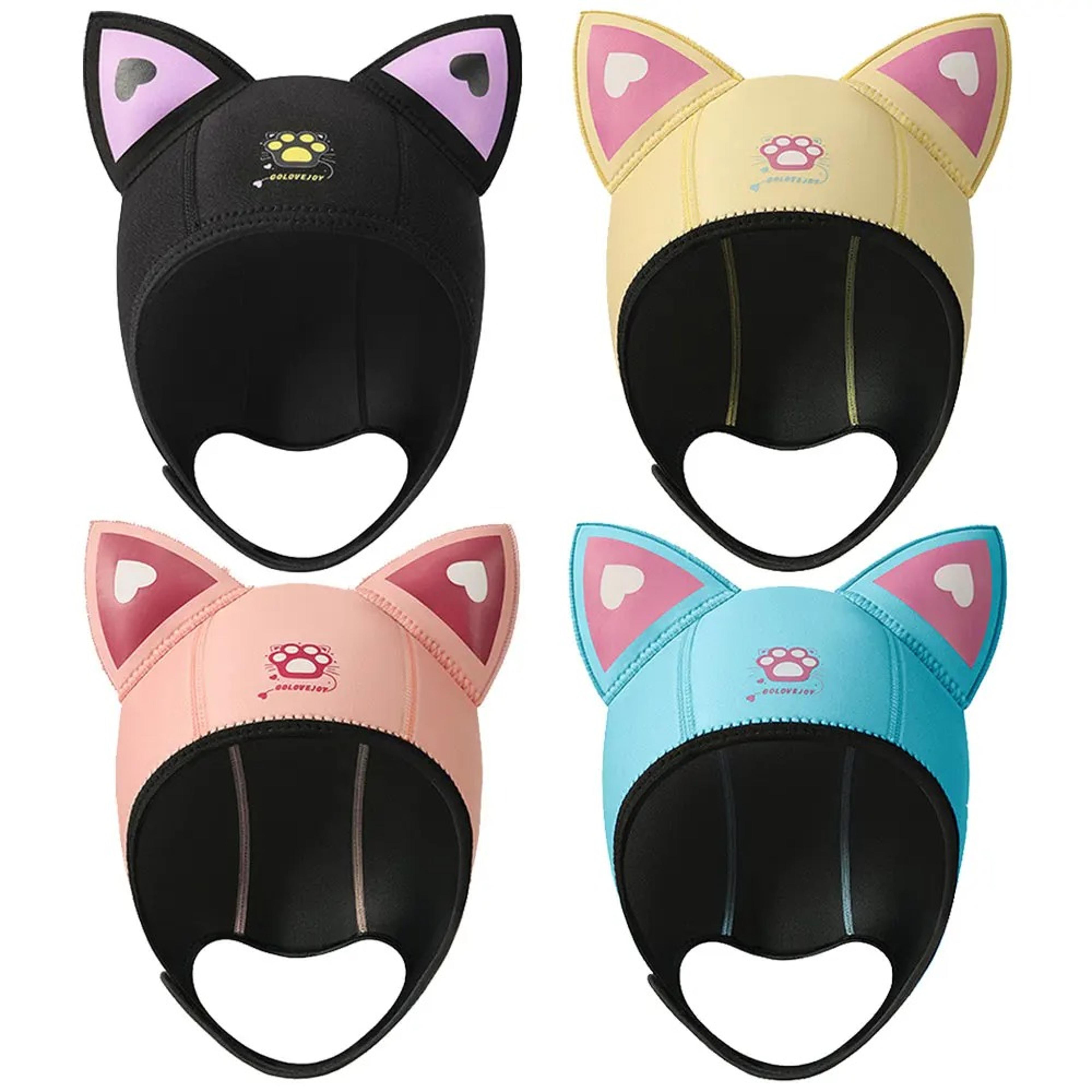 cat ears diving hood 3mm neoprene wetsuit hood for surfing and snorkeling
