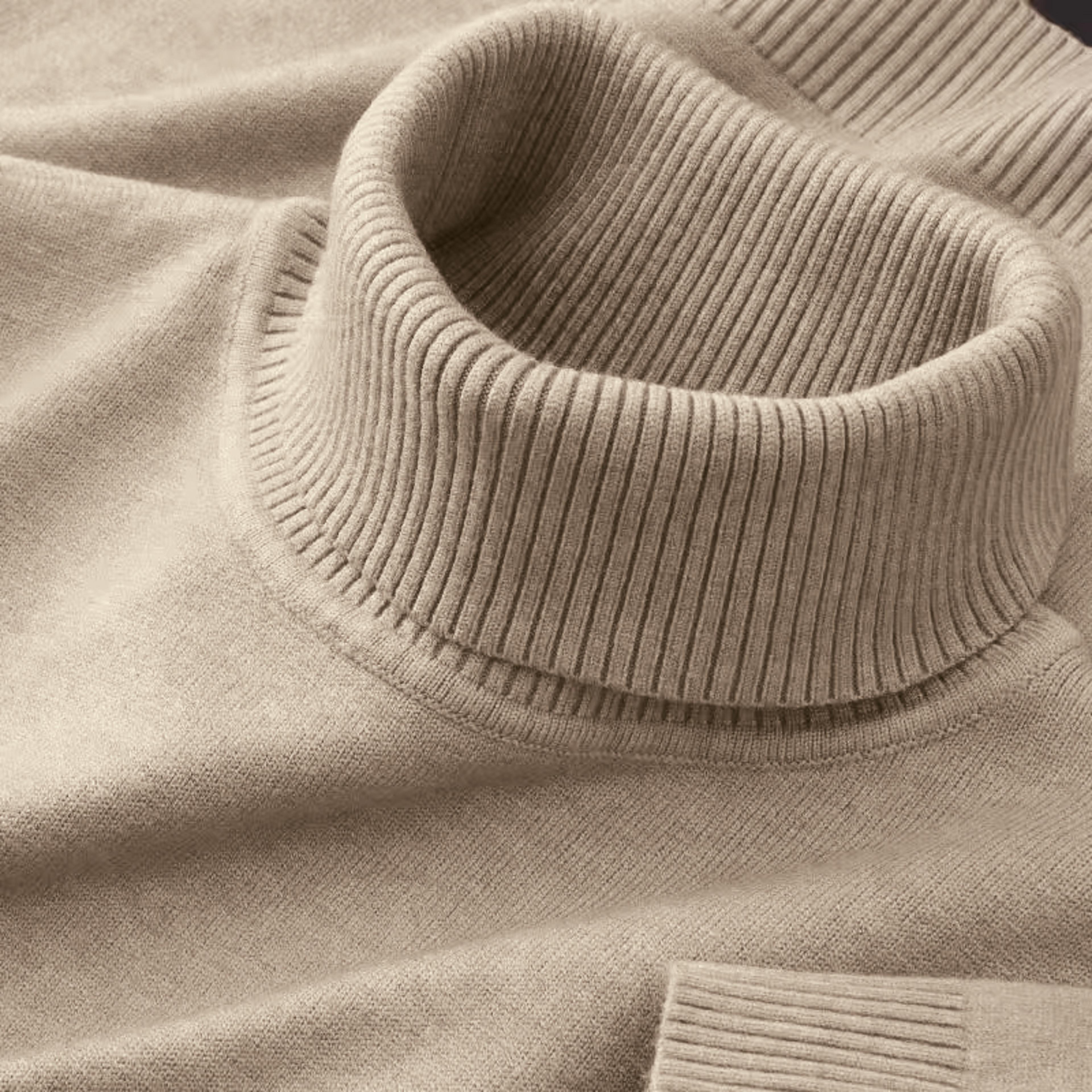 Mens Knitted Turtleneck Sweater Warm Breathable Long Sleeve Pullover 7