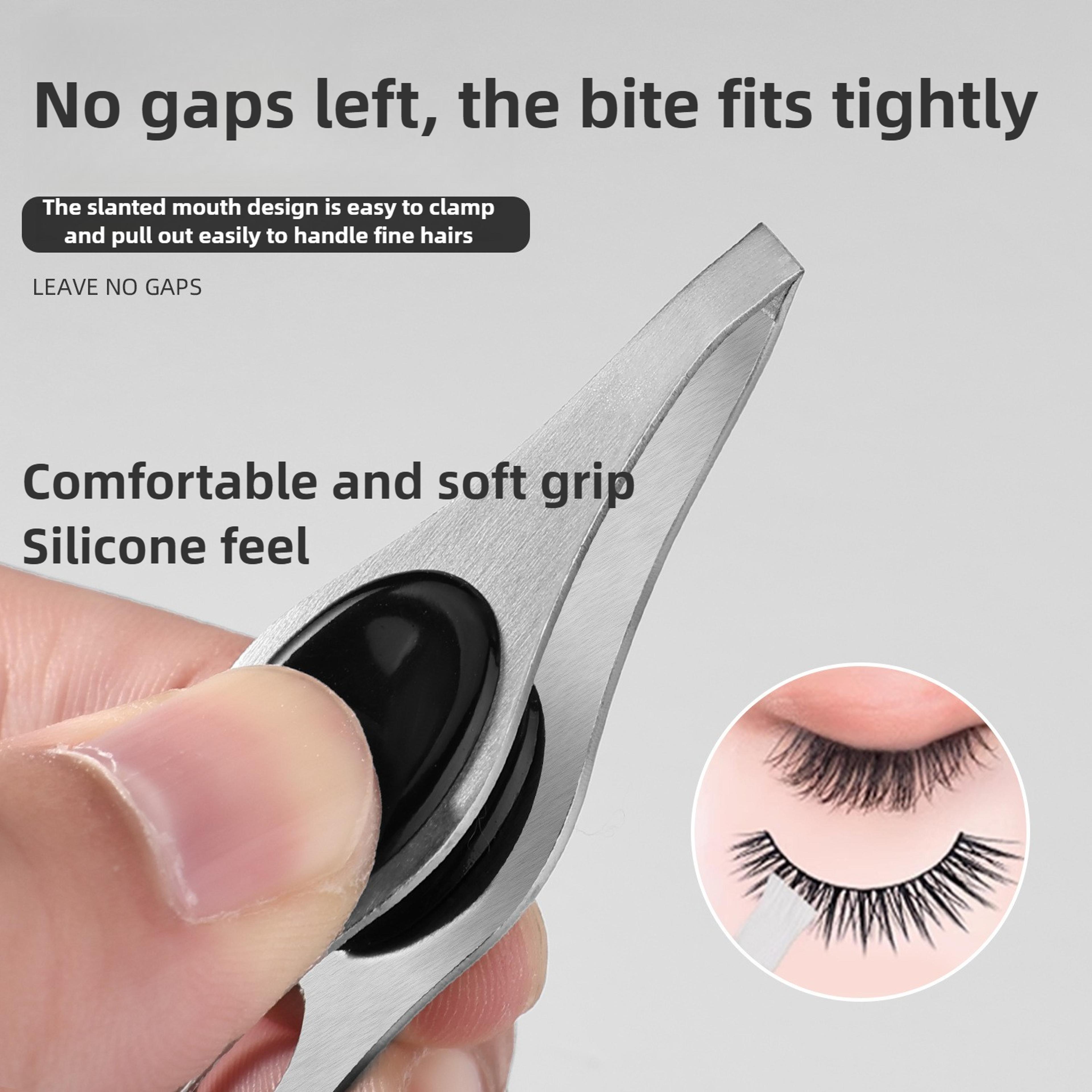 LED Light Precision Tweezers With Slanted Stainless Steel Tip 2